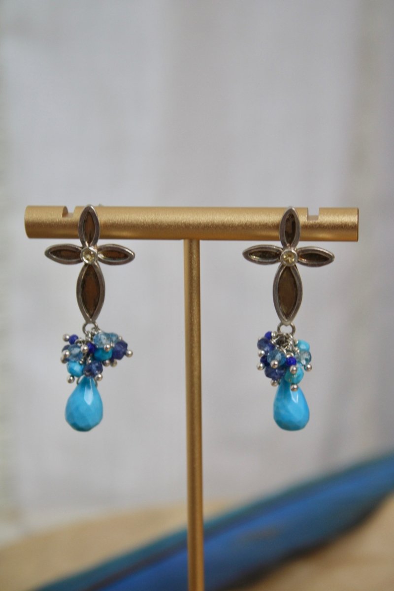 Turquoise Cross EarringsZiabirdEARRINGS