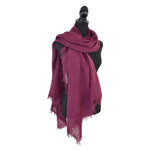 Whisper Hand Dyed Scarf — EggplantDupatta DesignsSCARVES