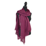 Whisper Hand Dyed Scarf — EggplantDupatta DesignsSCARVES