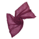 Whisper Hand Dyed Scarf — EggplantDupatta DesignsSCARVES