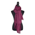 Whisper Hand Dyed Scarf — EggplantDupatta DesignsSCARVES