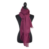 Whisper Hand Dyed Scarf — EggplantDupatta DesignsSCARVES