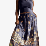 Women Sequin Wrinkled SkirtIndia Batikskirt