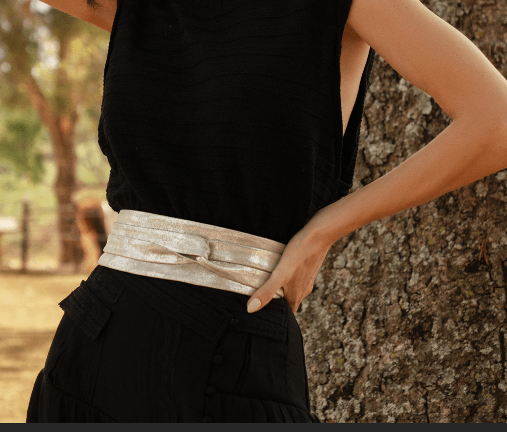 Wrap Belt - Silver ShimmerADA Collection BeltsACCESS