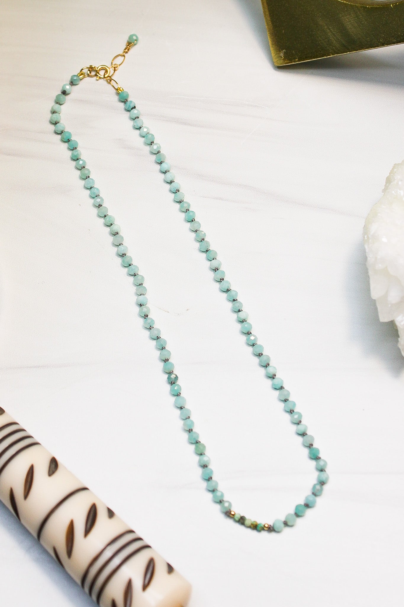 Amazonite & Turquoise Necklace #2478James & Jezebellenecklace