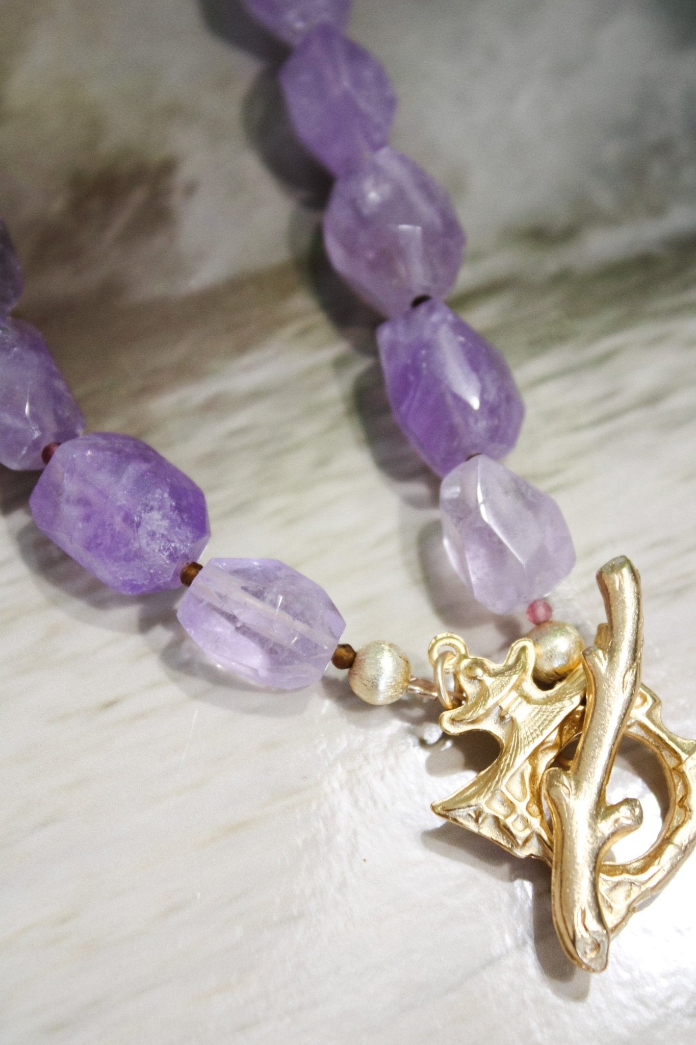 Amethyst and Pagoda Clasp NecklaceRobin JacksonNecklaces