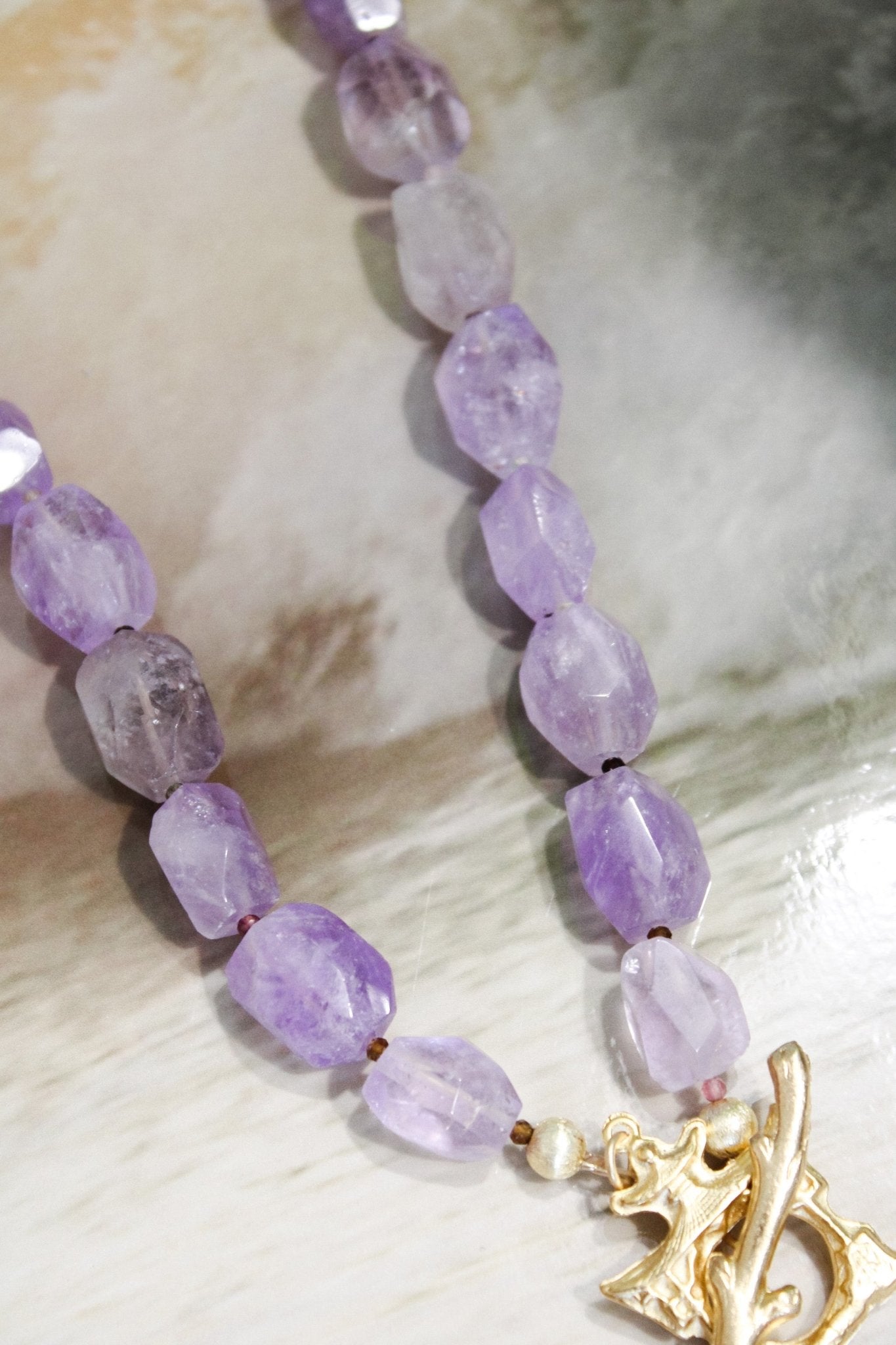 Amethyst and Pagoda Clasp NecklaceRobin JacksonNecklaces