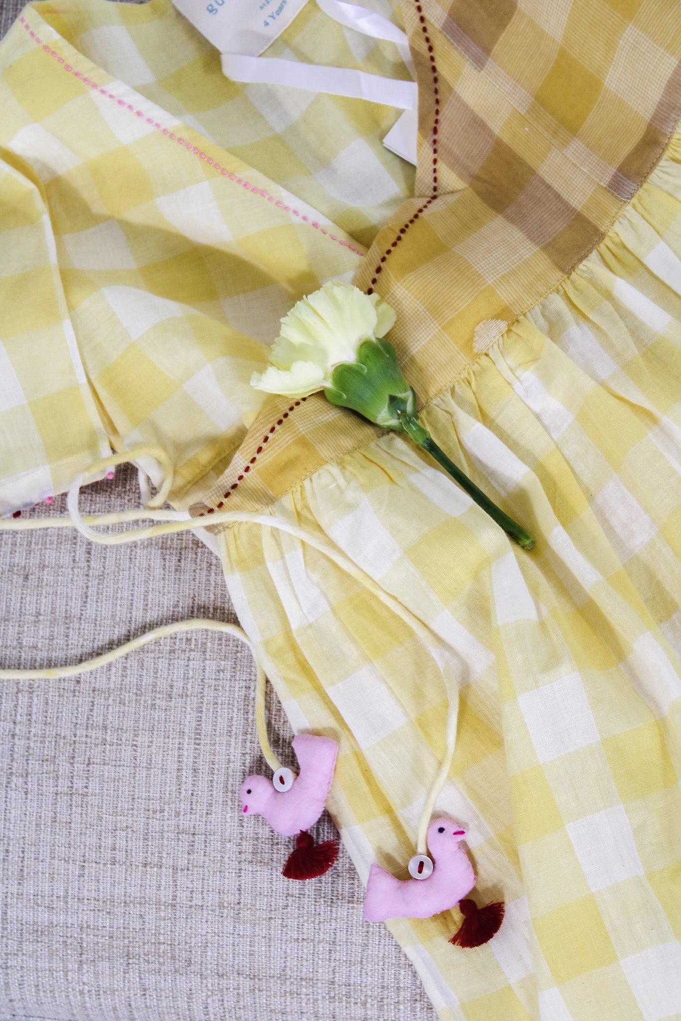 Annie Wrap Children's Dress- YellowGuadalupeDress