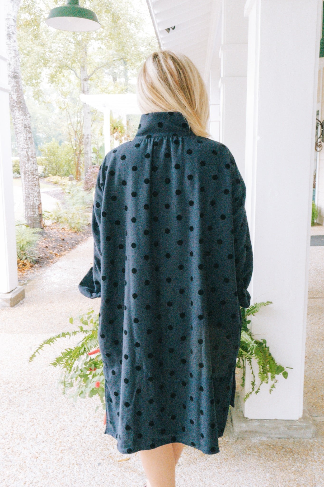 Antik Red Cross Wool Shirt Dress - NavyGallego DesportesDresses