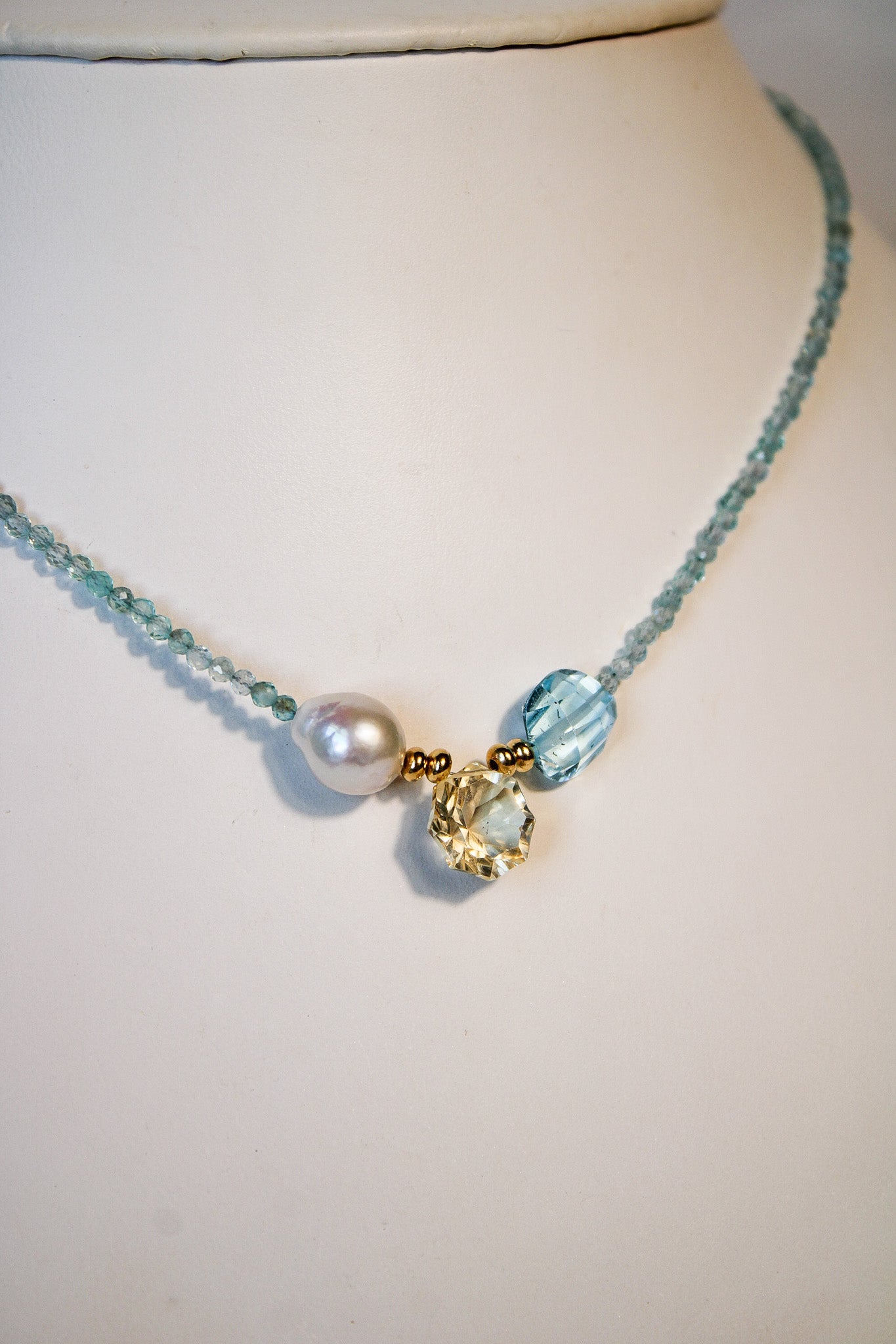 Apatite Rondelle Necklace (2 Styles)Beth ZinkNecklace