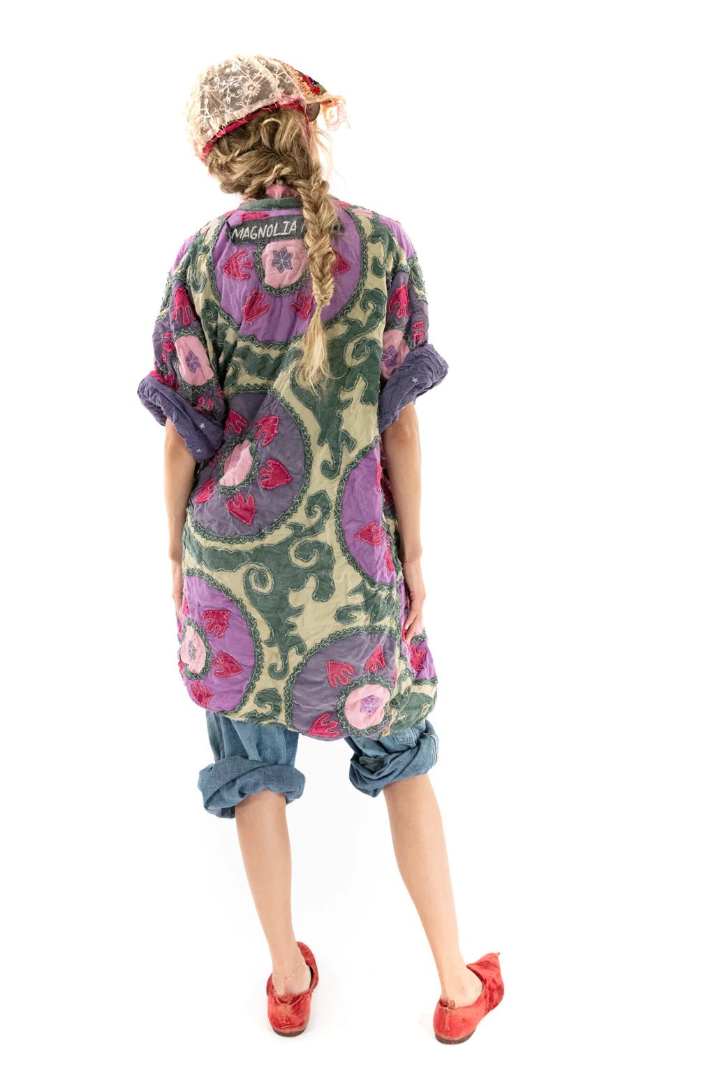 Applique Hippie Coat Jacket 587 - BazaarMagnolia PearlCoats & Jackets