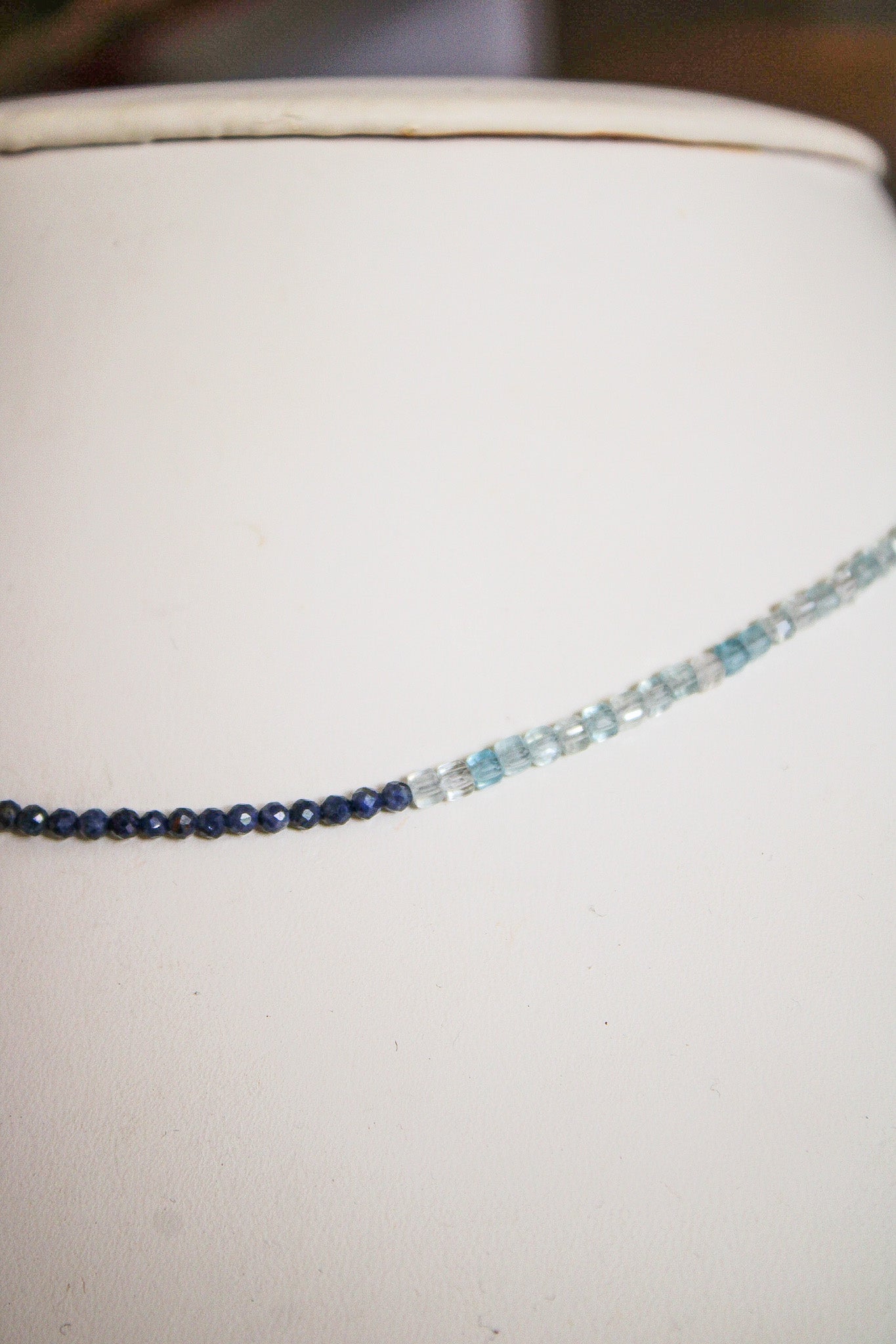 Aquamarine Gemstone Accent NecklaceZiabirdNecklaces