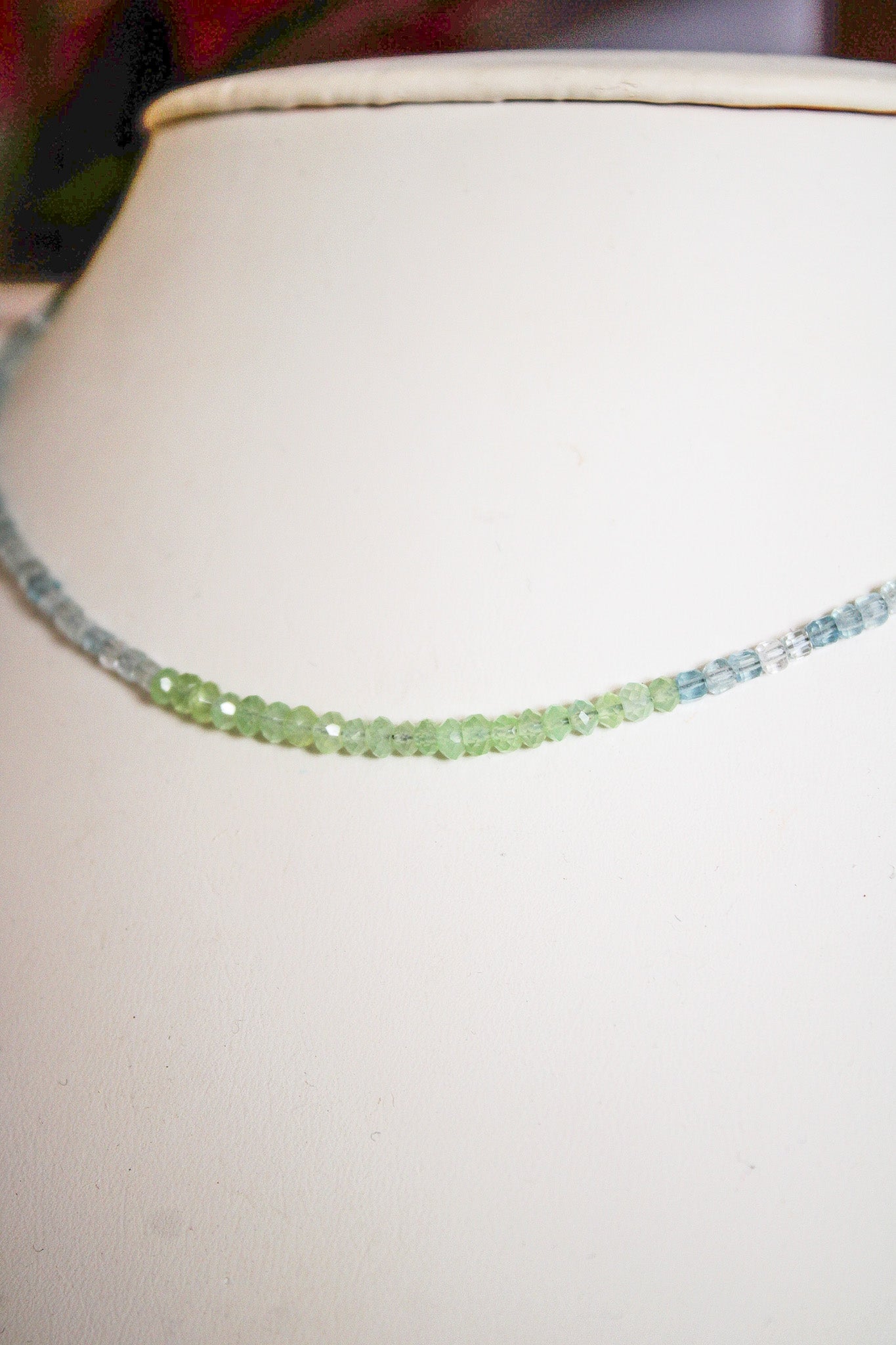Aquamarine Gemstone Accent NecklaceZiabirdNecklaces