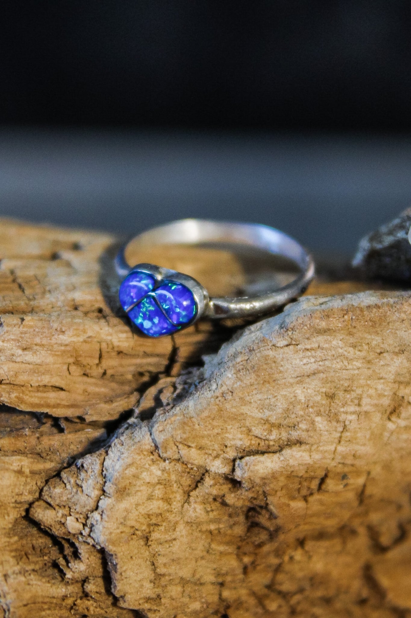 Baby Opal Inlay Heart RingEd LohmanRing