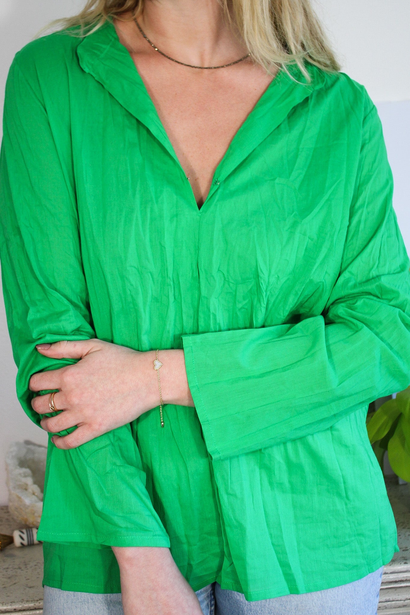 Basic Shirt- GreenGallabiaShirt