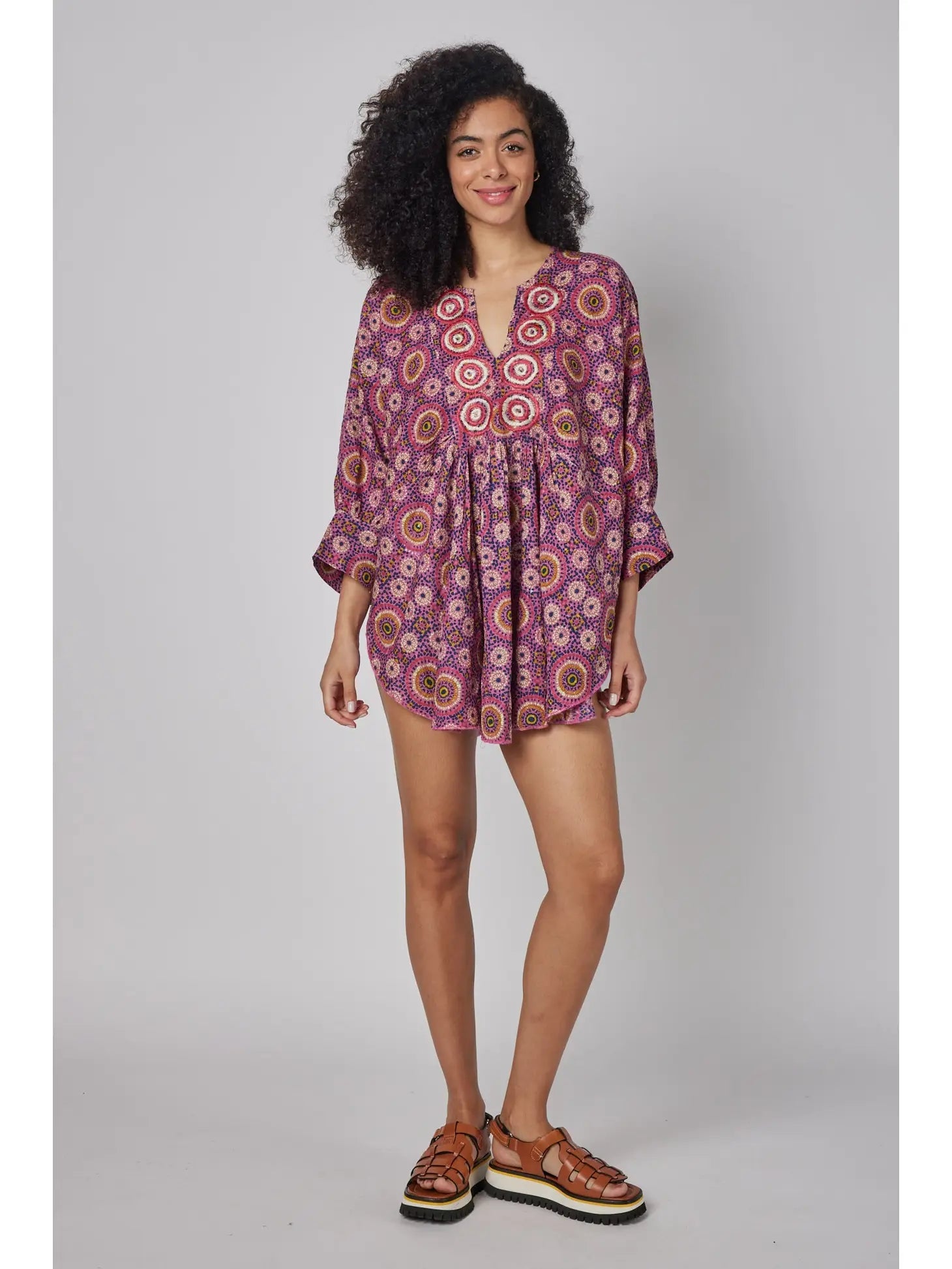 Belen Hand Embroidered Tunic- One SizeModa PosaTunic