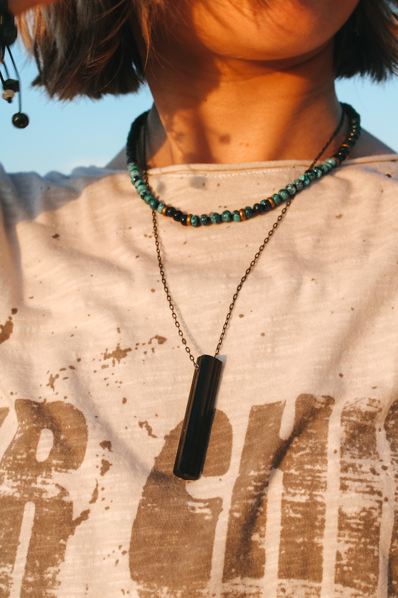 Black Tourmaline Power Crystal NecklaceJoseph BrooksNecklaces