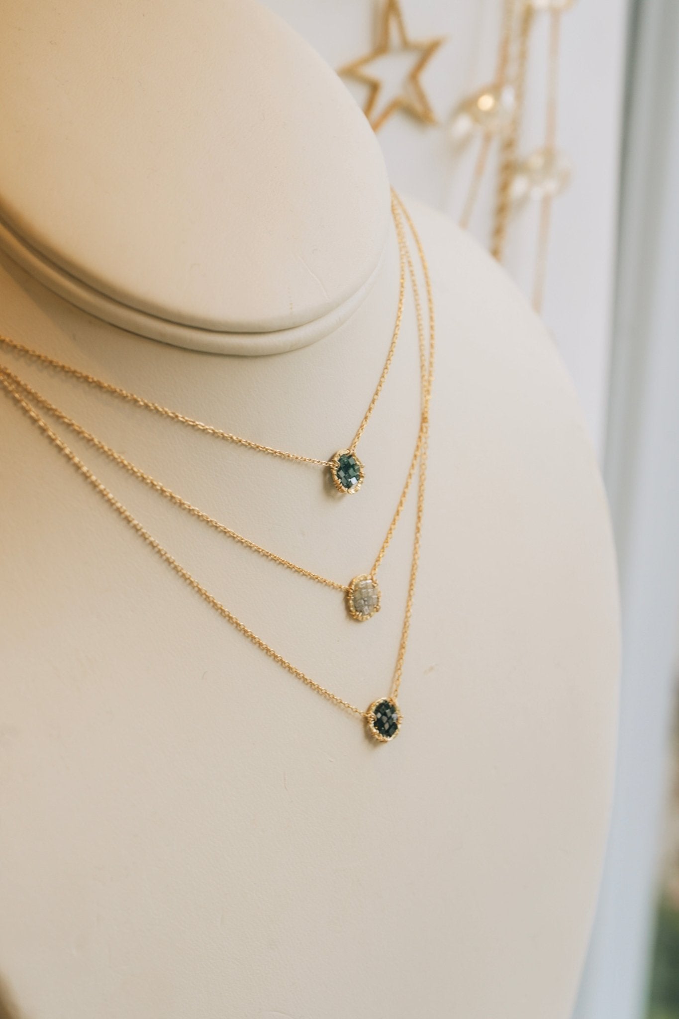 Blue Diamond Cluster NecklaceMichelle PresslerNecklace
