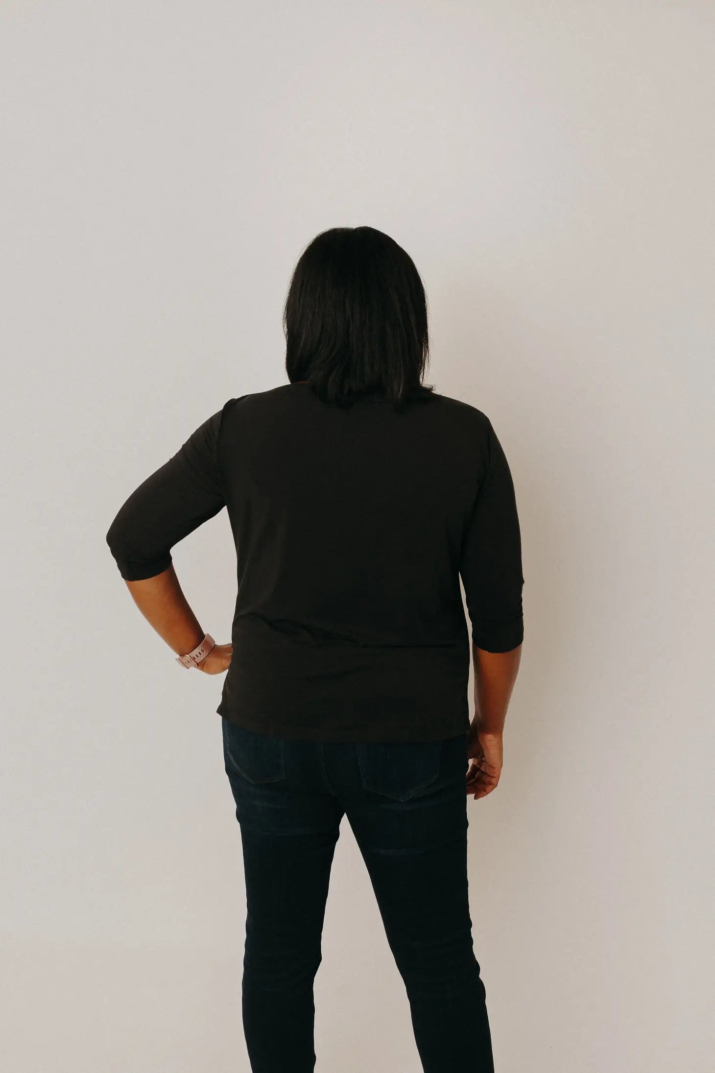 Boatneck Tee- BlackB/Ttee