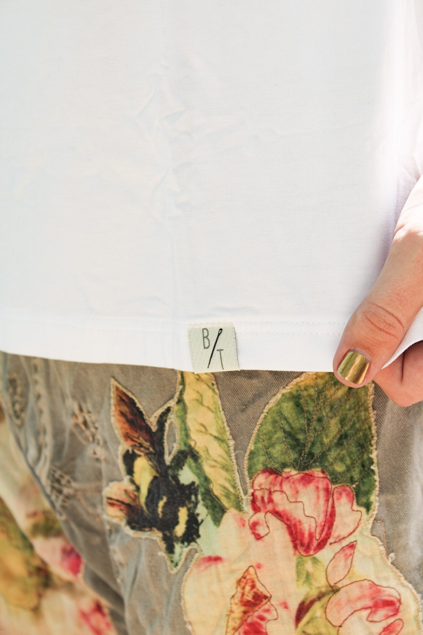 Boatneck Tee- WhiteB/TShirt