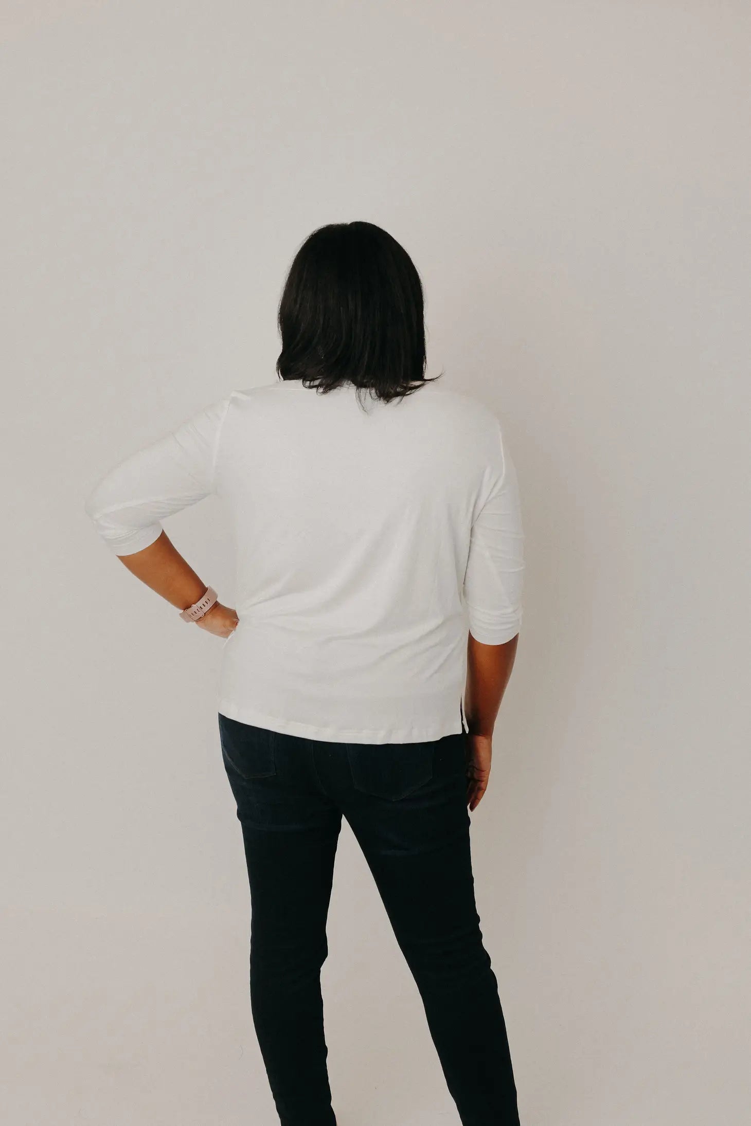 Boatneck Tee- WhiteB/TShirt