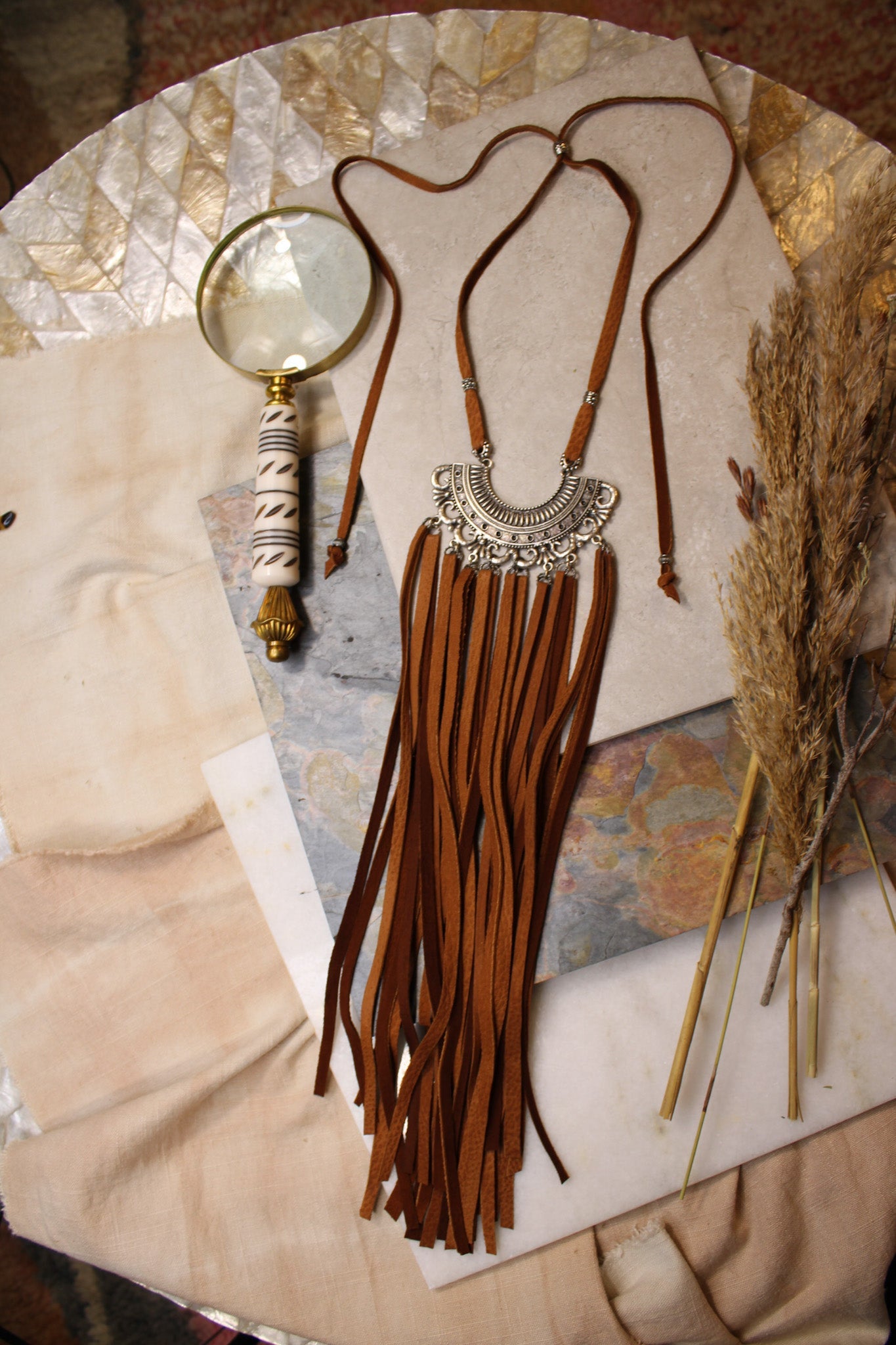Boho Fringe Necklace #11Bella Smith DesignsNecklace
