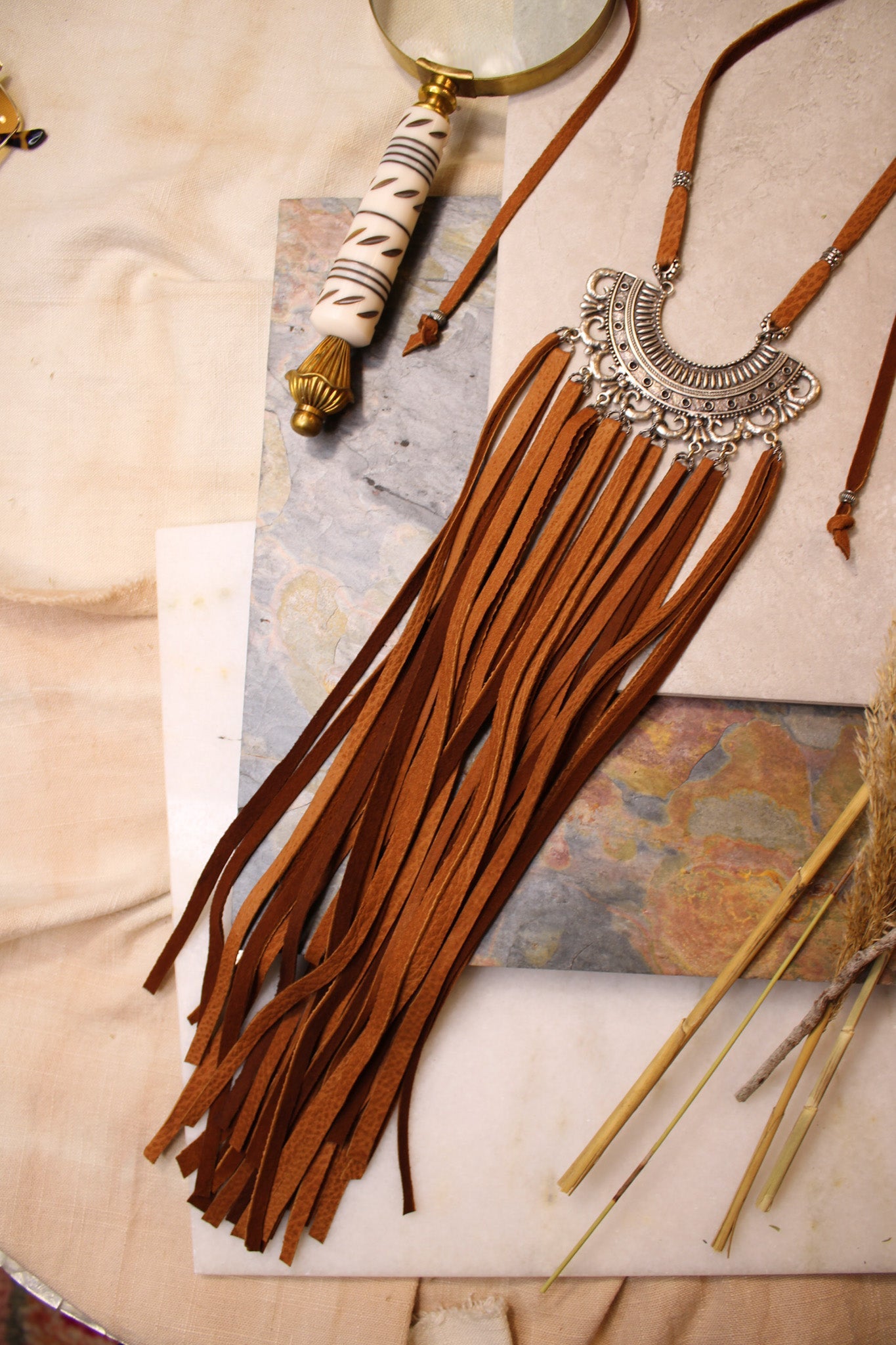 Boho Fringe Necklace #11Bella Smith DesignsNecklace