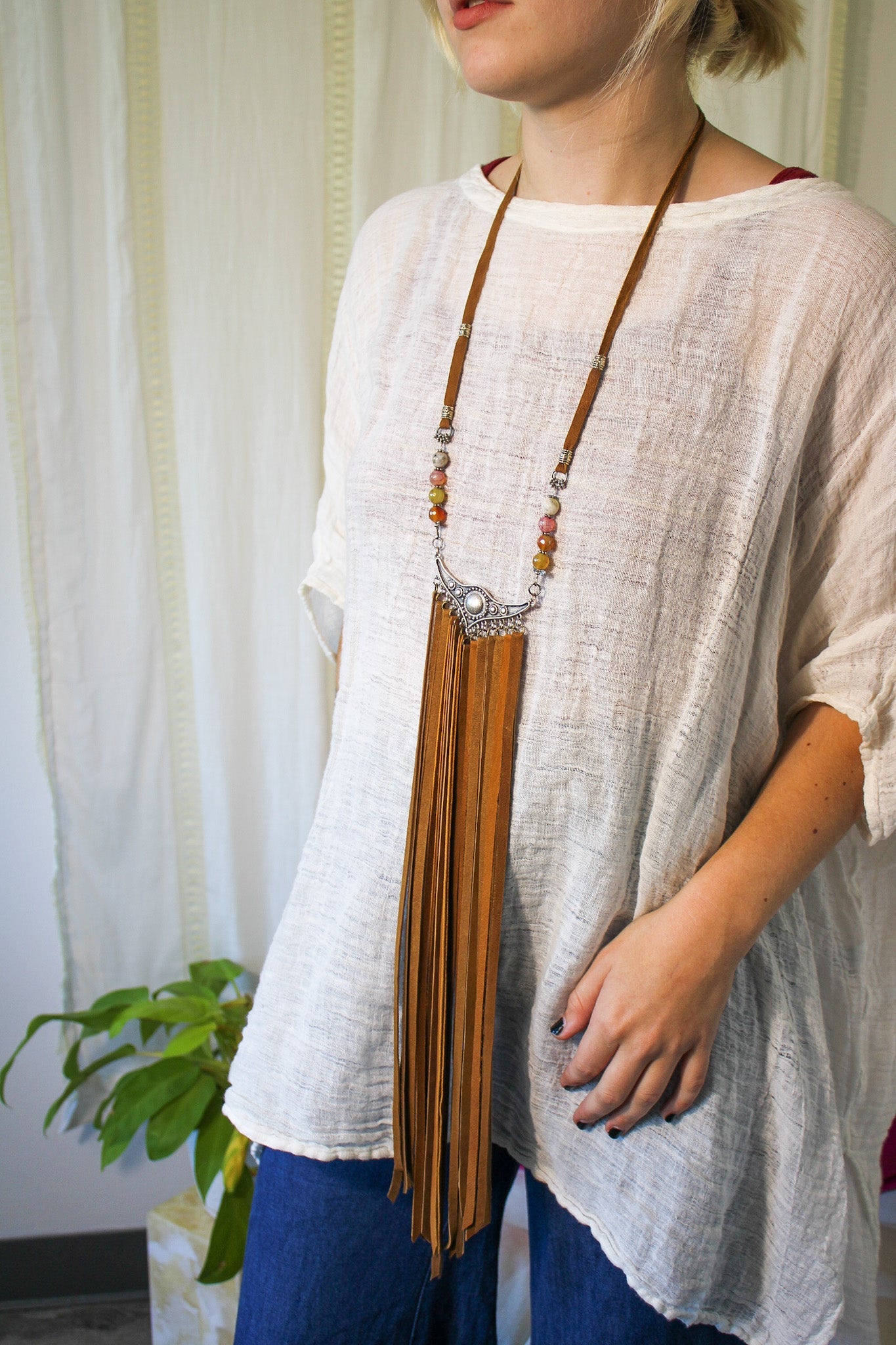 Boho Fringe Necklace #3Bella Smith DesignsNecklace