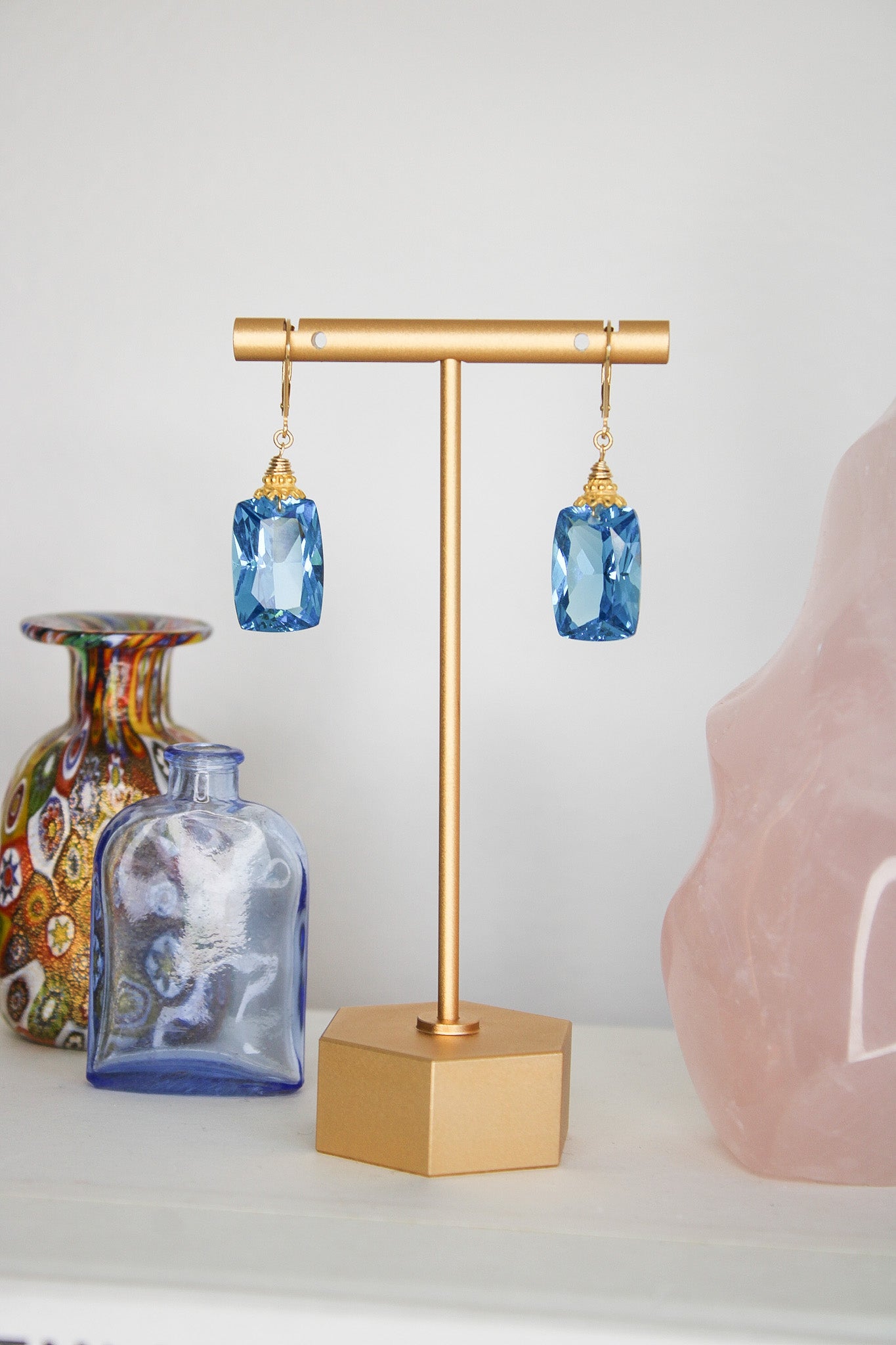 Bright London Blue Topaz Rectangle EarringsBeth ZinkEarrings
