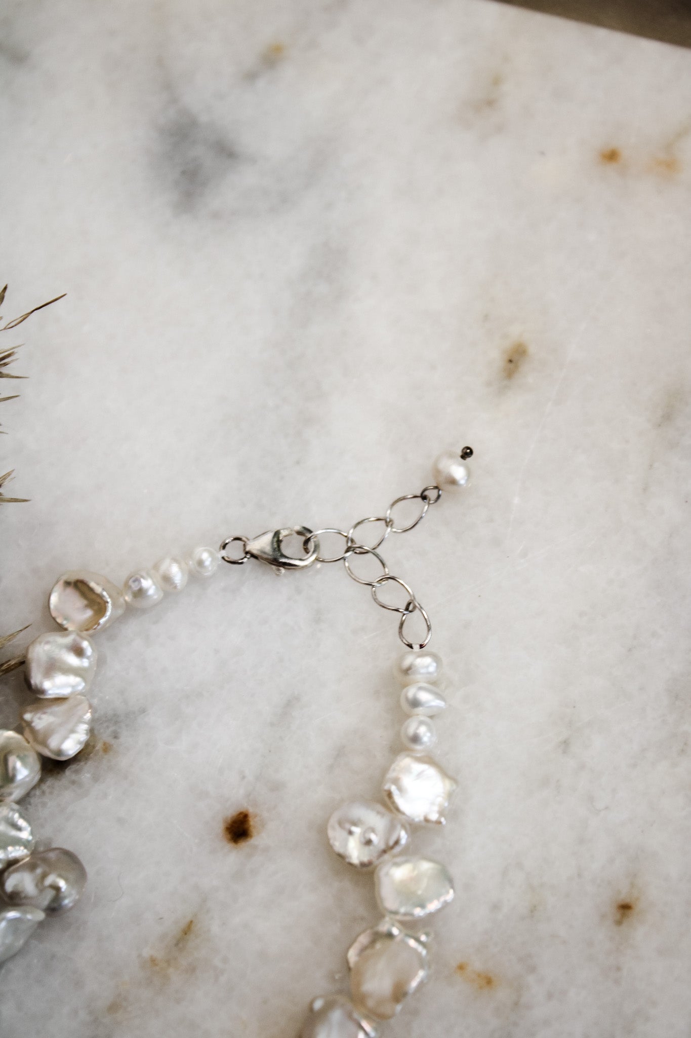 Button Pearl NecklaceJinjaNecklaces
