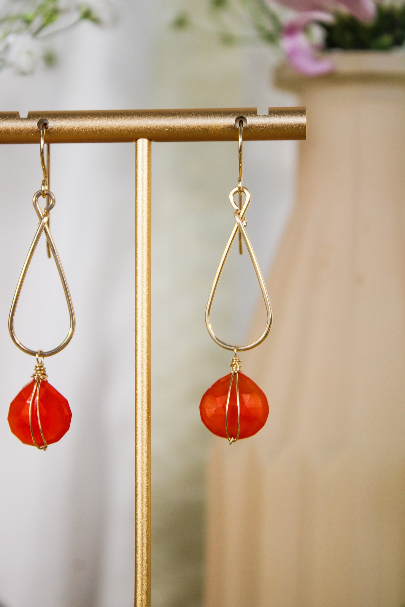 Carnelian Drop Earrings #1410James & JezebelleEarrings