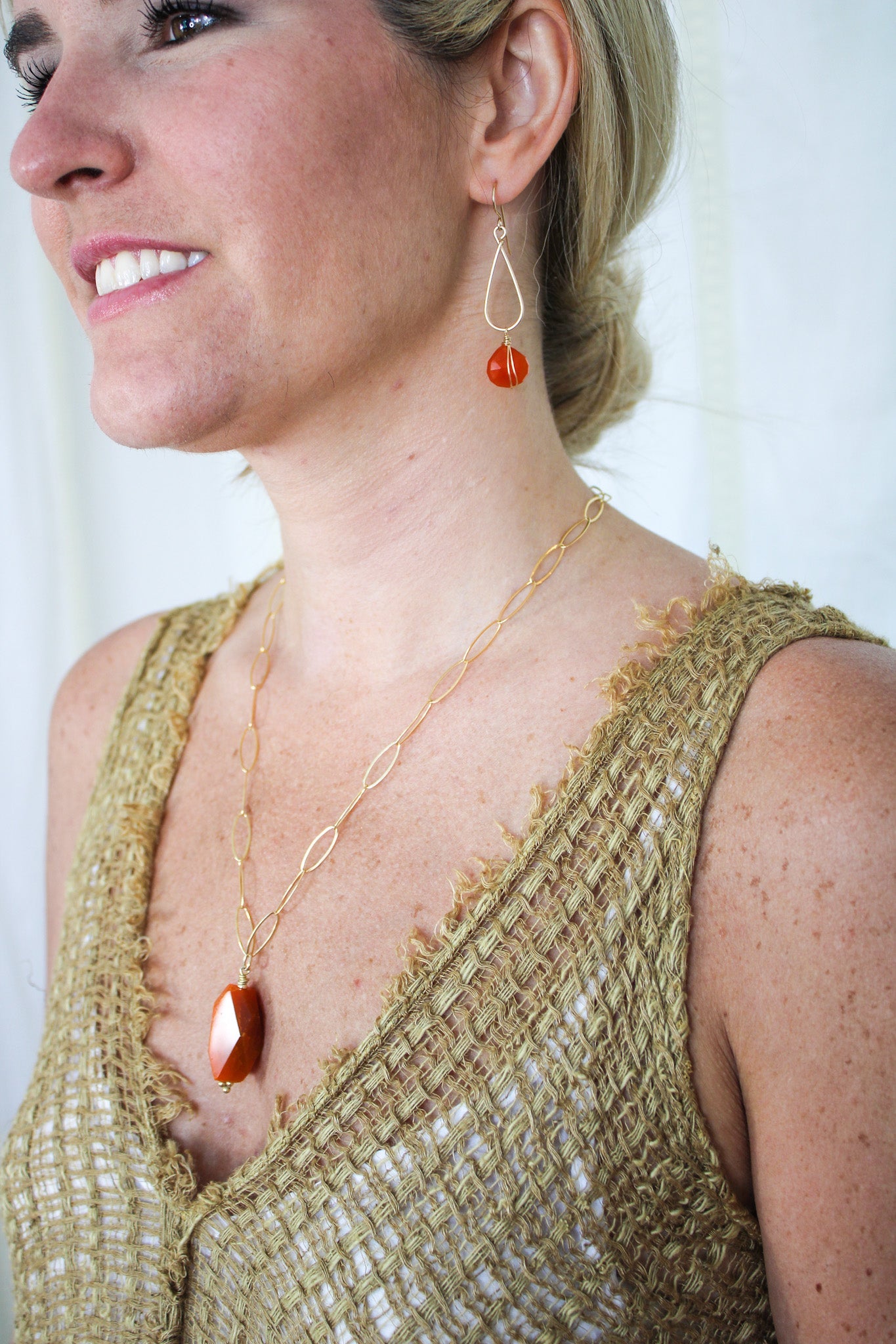 Carnelian Drop Earrings #1410James & JezebelleEarrings
