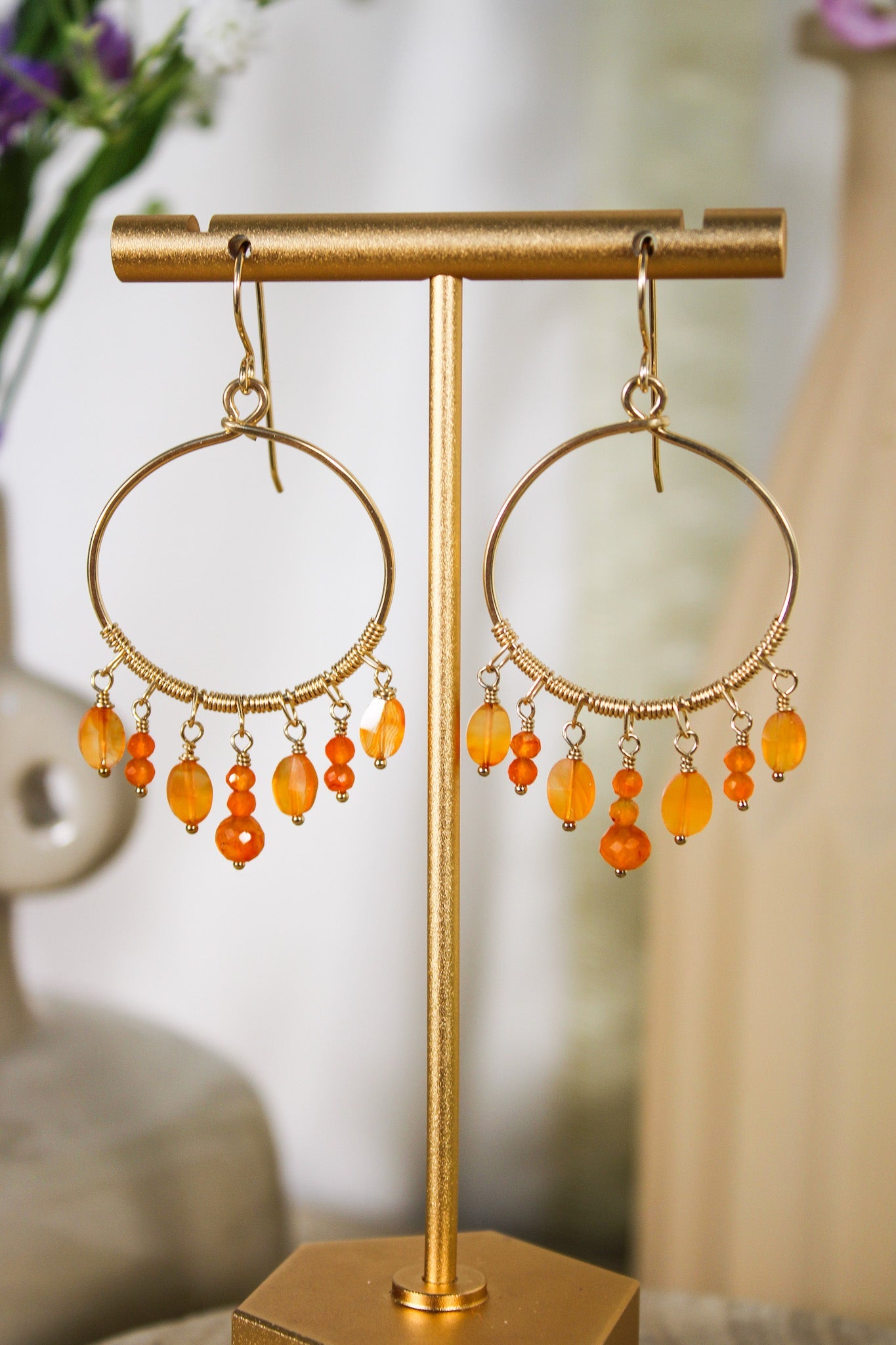 Carnelian Fringe Earrings #1402James & JezebelleEarrings
