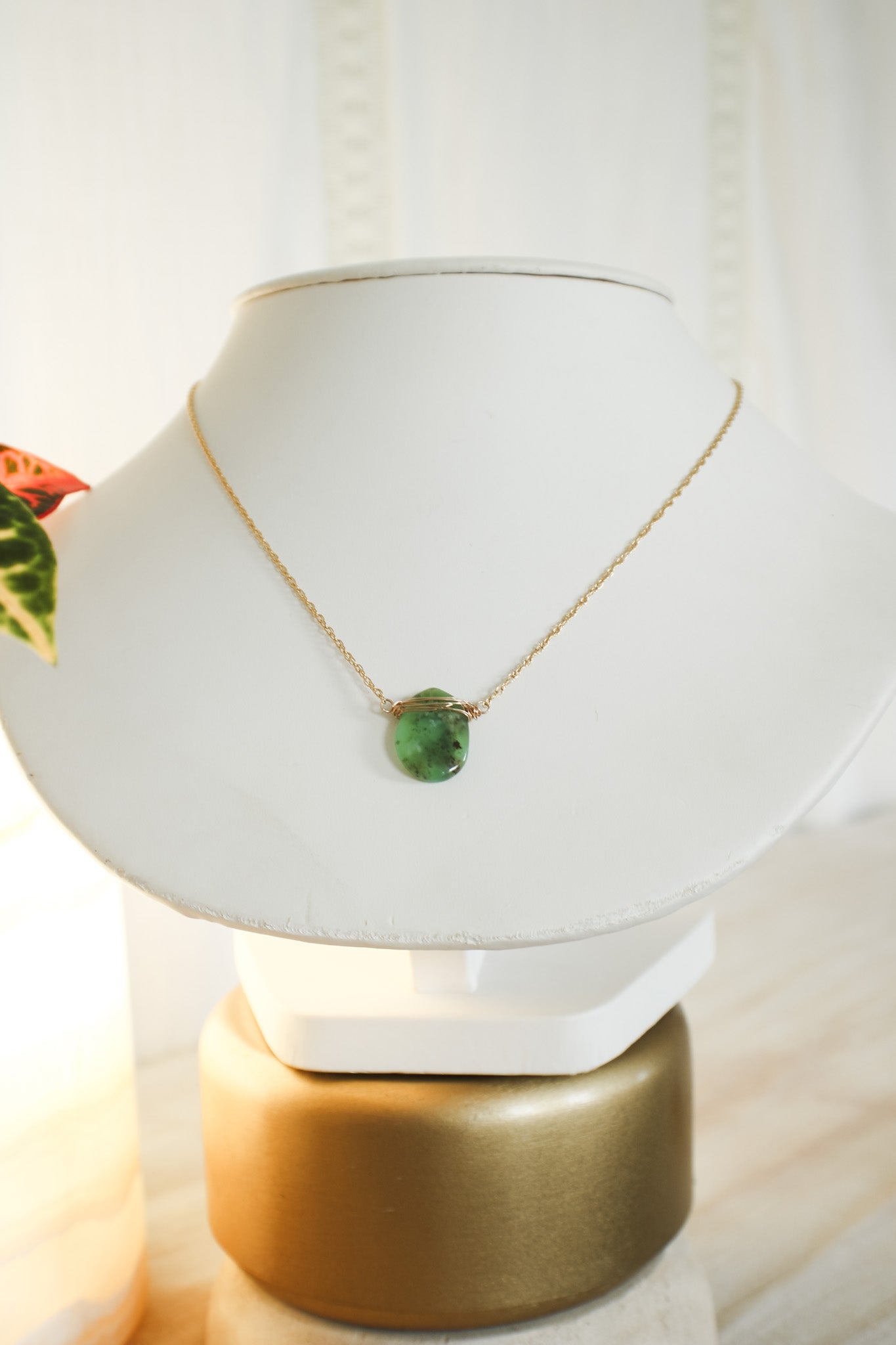 Chrysoprase Necklace #7132James & JezebelleNecklace