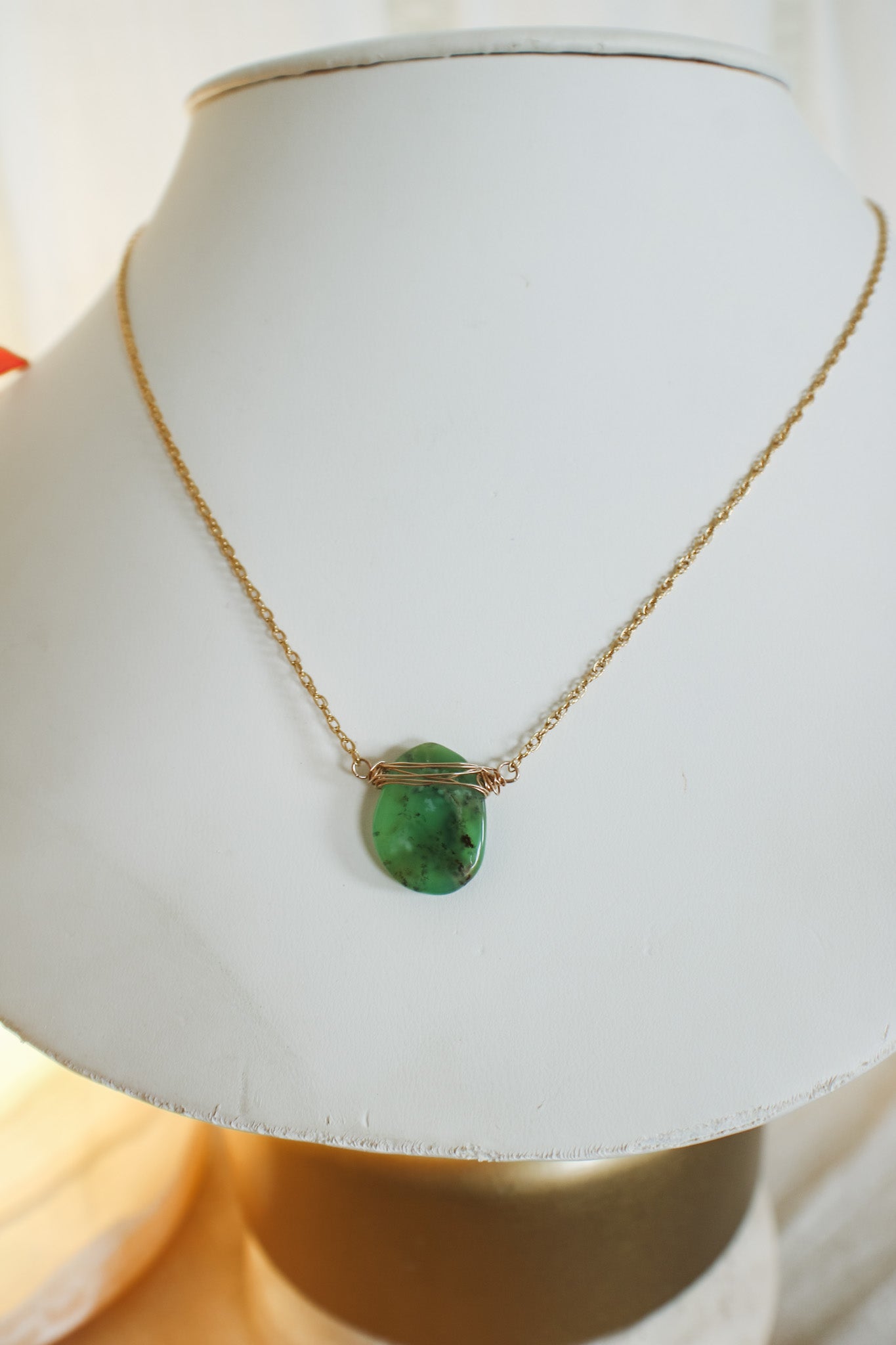 Chrysoprase Necklace #7132James & JezebelleNecklace