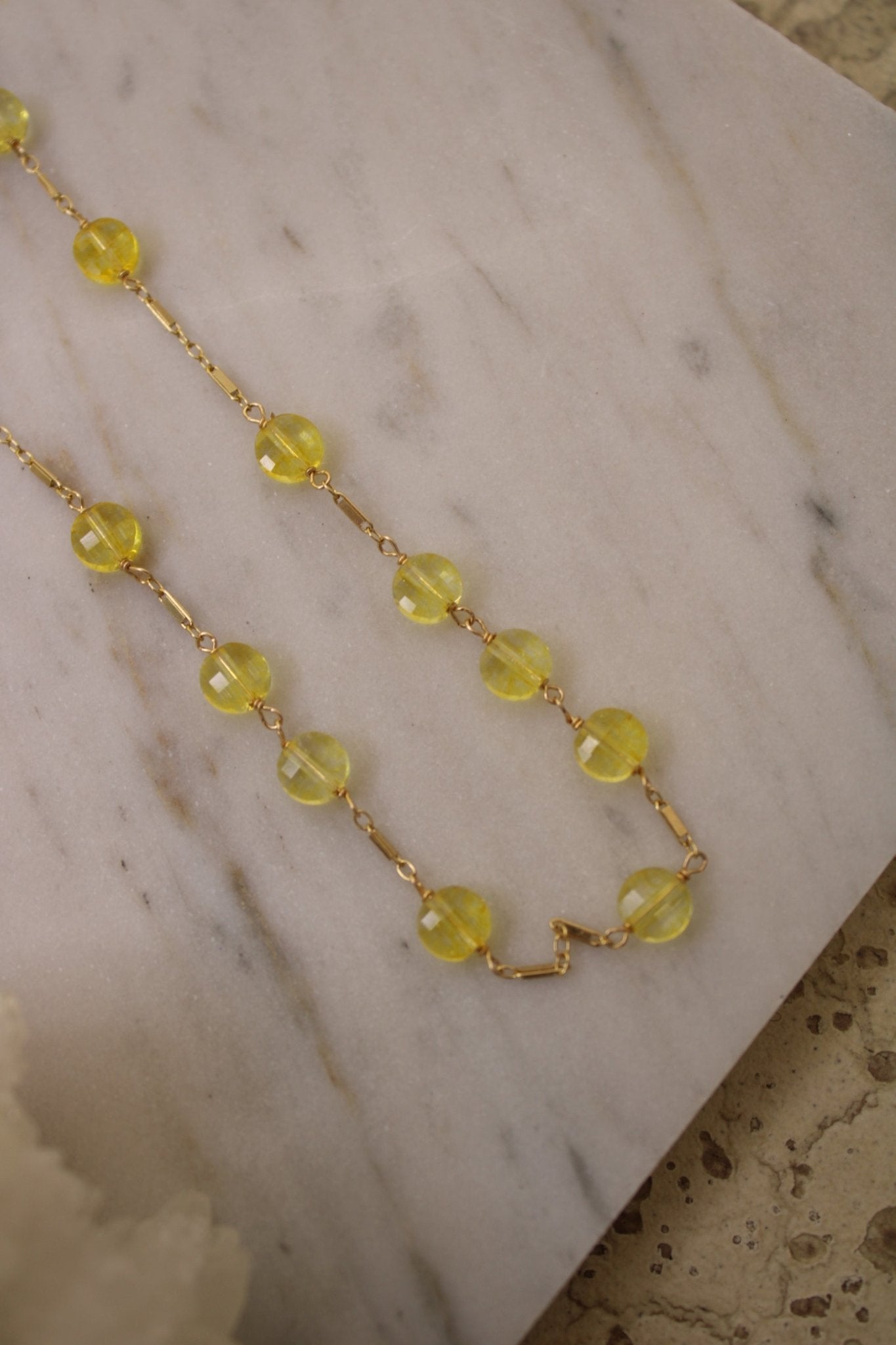 Citrine Coin 14k Gold Fill NecklaceBeth ZinkNecklace