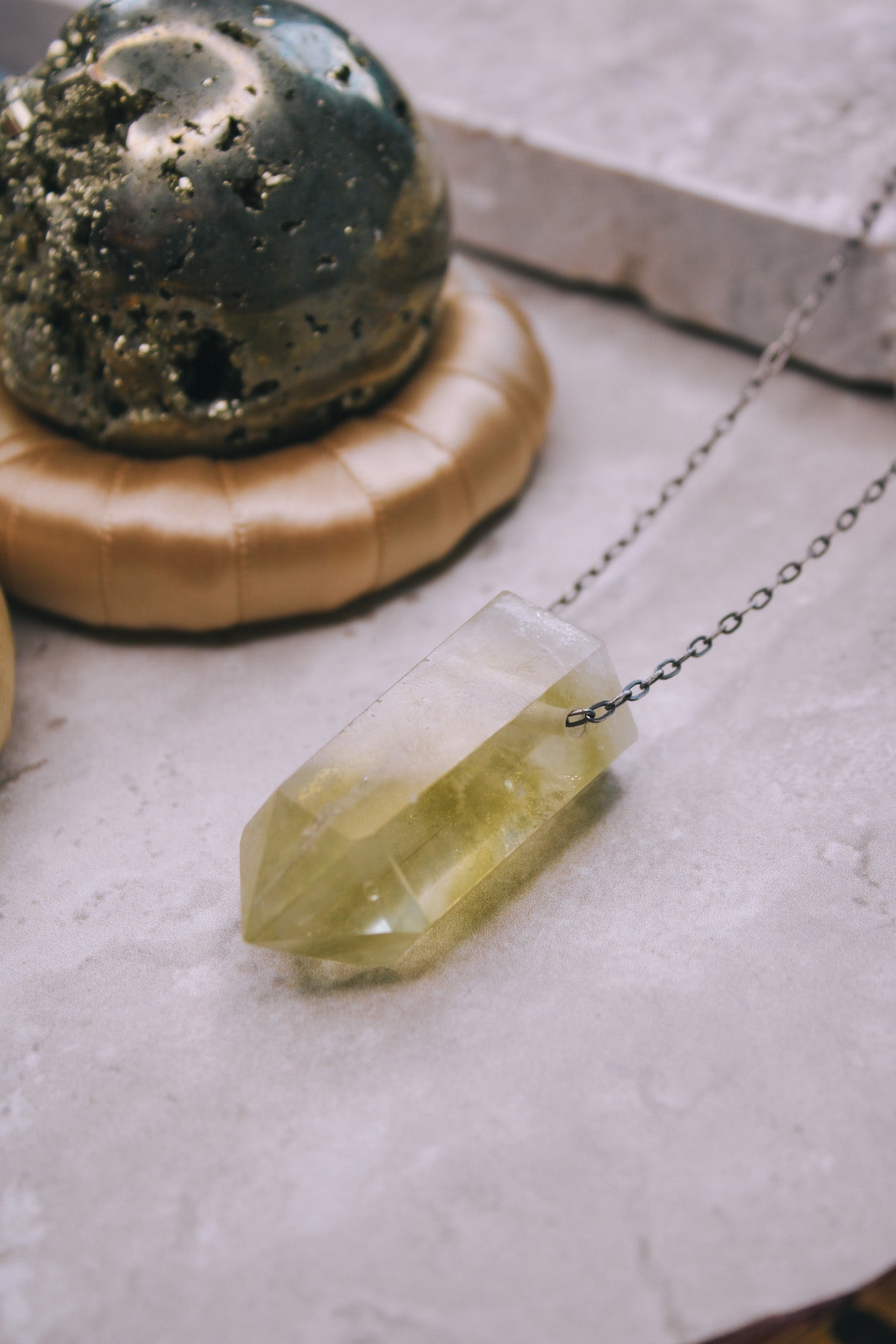 Citrine Quartz Power Crystal NecklaceJoseph BrooksNecklaces