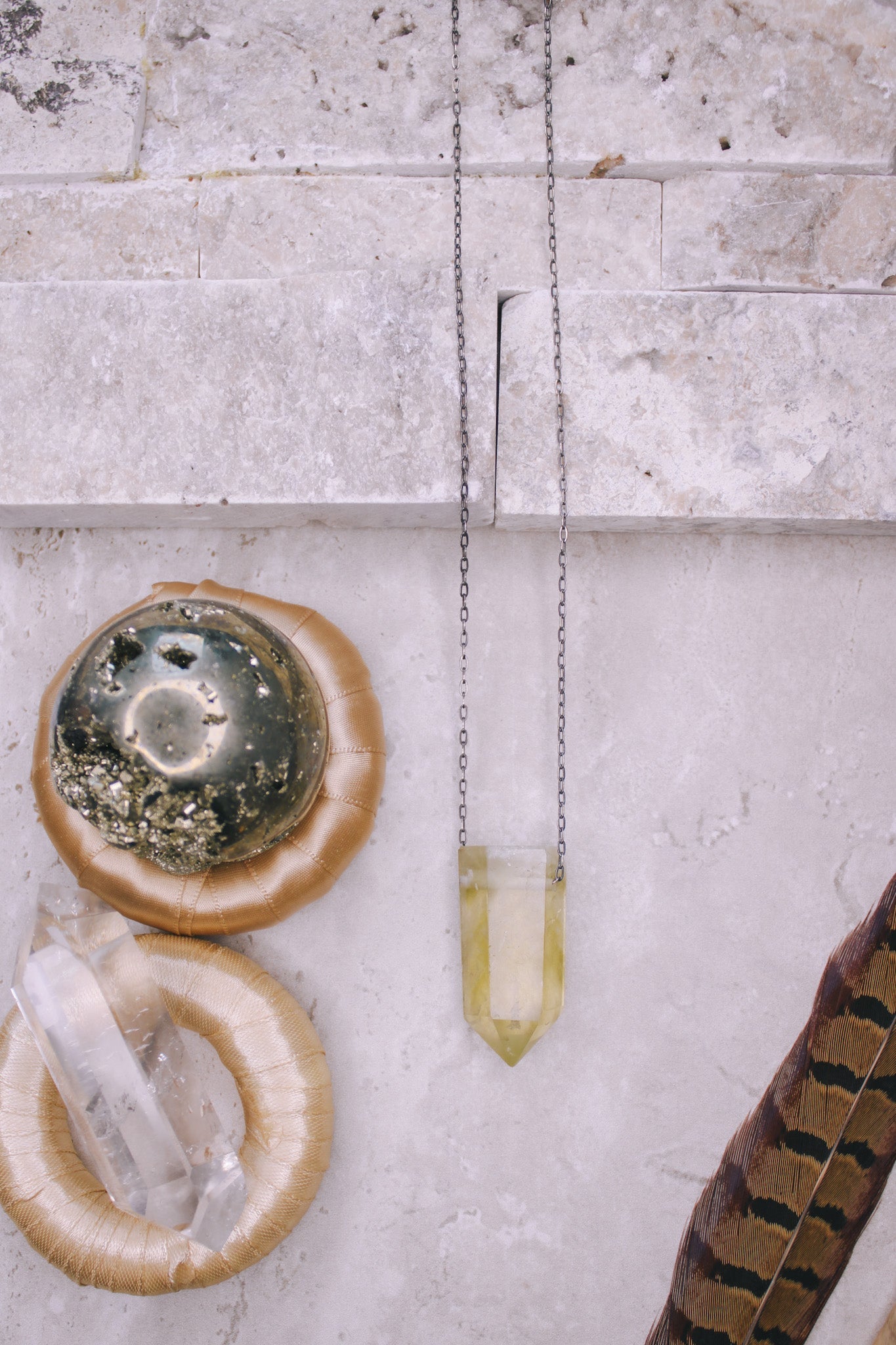Citrine Quartz Power Crystal NecklaceJoseph BrooksNecklaces
