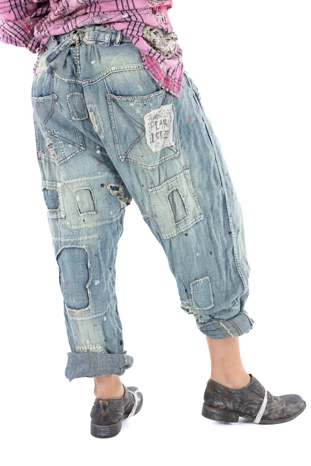 Cotton Linen Miners Denim Pants 465 - IndigoMagnolia PearlPants