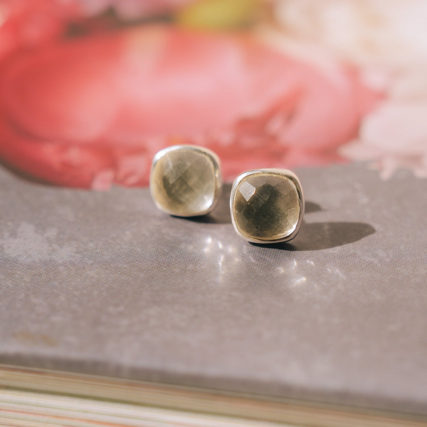 Cushion Studs: Sterling Silver (4 Colors)TreisiEarrings