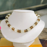 Dark Bone Beads, Moonstone Accent NecklaceRobin JacksonNecklaces