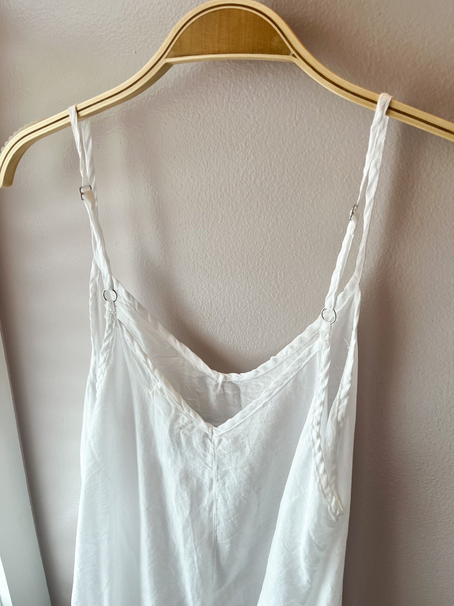 Fairie Slip Dress - White Cotton SilkCP ShadesDresses