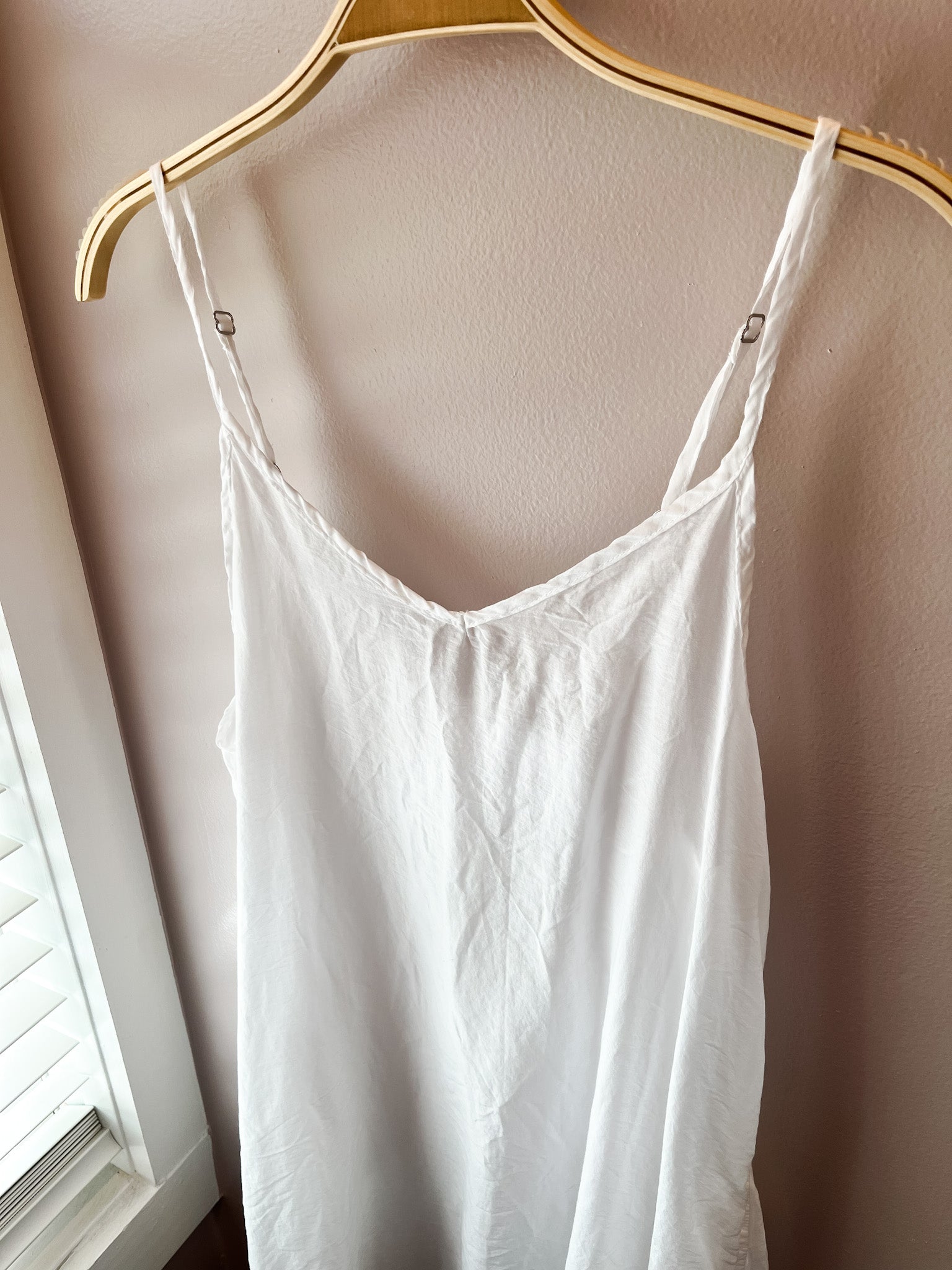Fairie Slip Dress - White Cotton SilkCP ShadesDresses