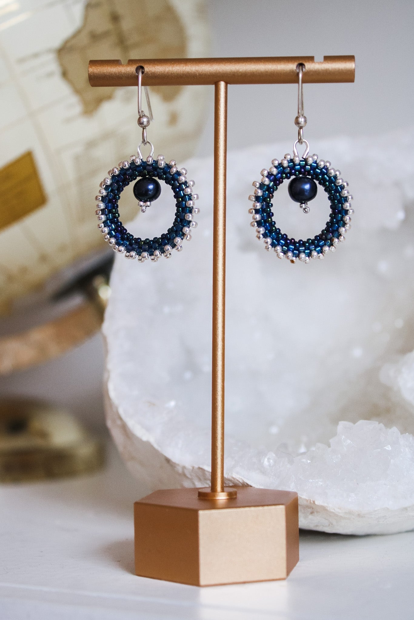 Floating Pearl Ring EarringsDebra PyeattEarrings