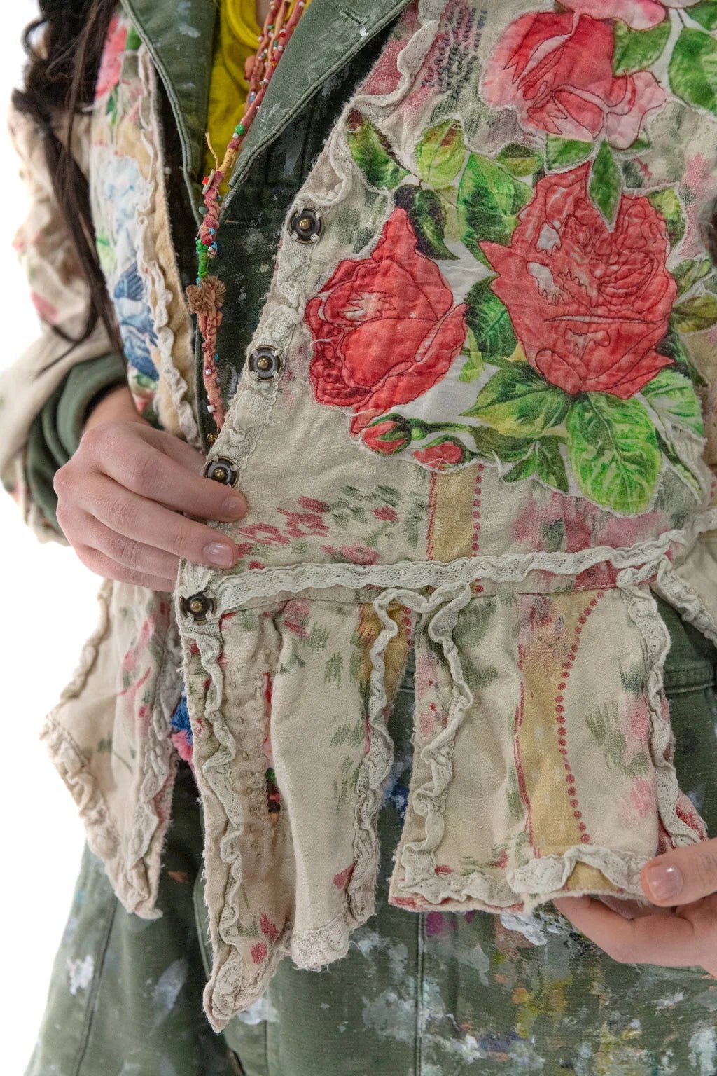 Floral Applique Monique Jacket 662 - PerianthMagnolia PearlCoats & Jackets