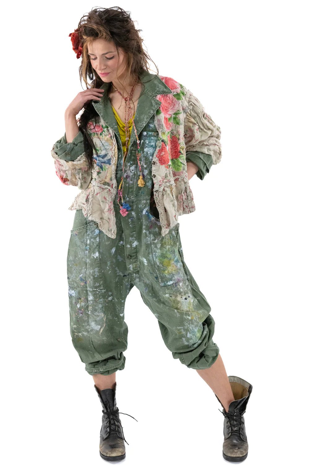 Floral Applique Monique Jacket 662 - PerianthMagnolia PearlCoats & Jackets