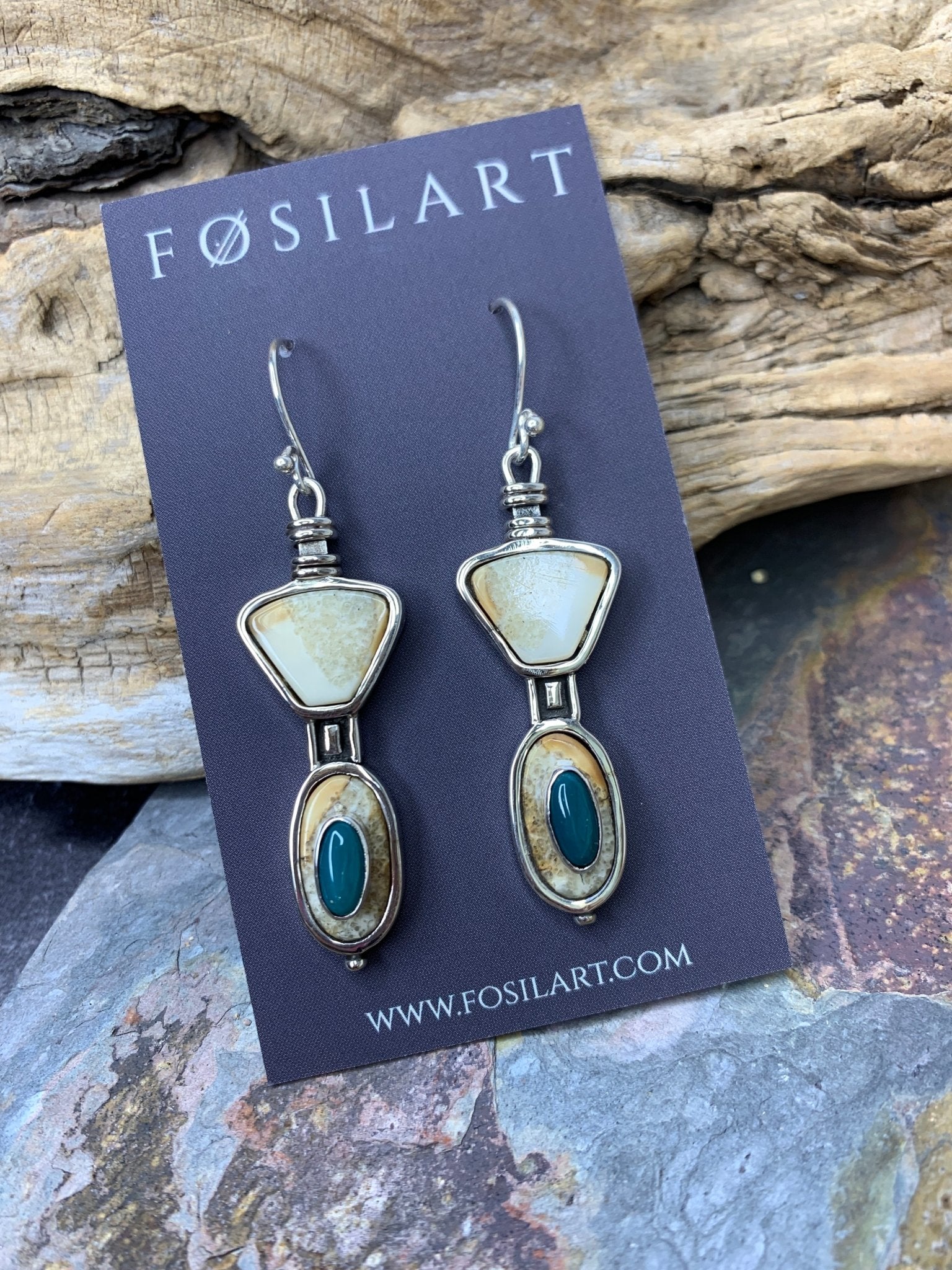 Fosilart Earrings #736FosilartEarrings