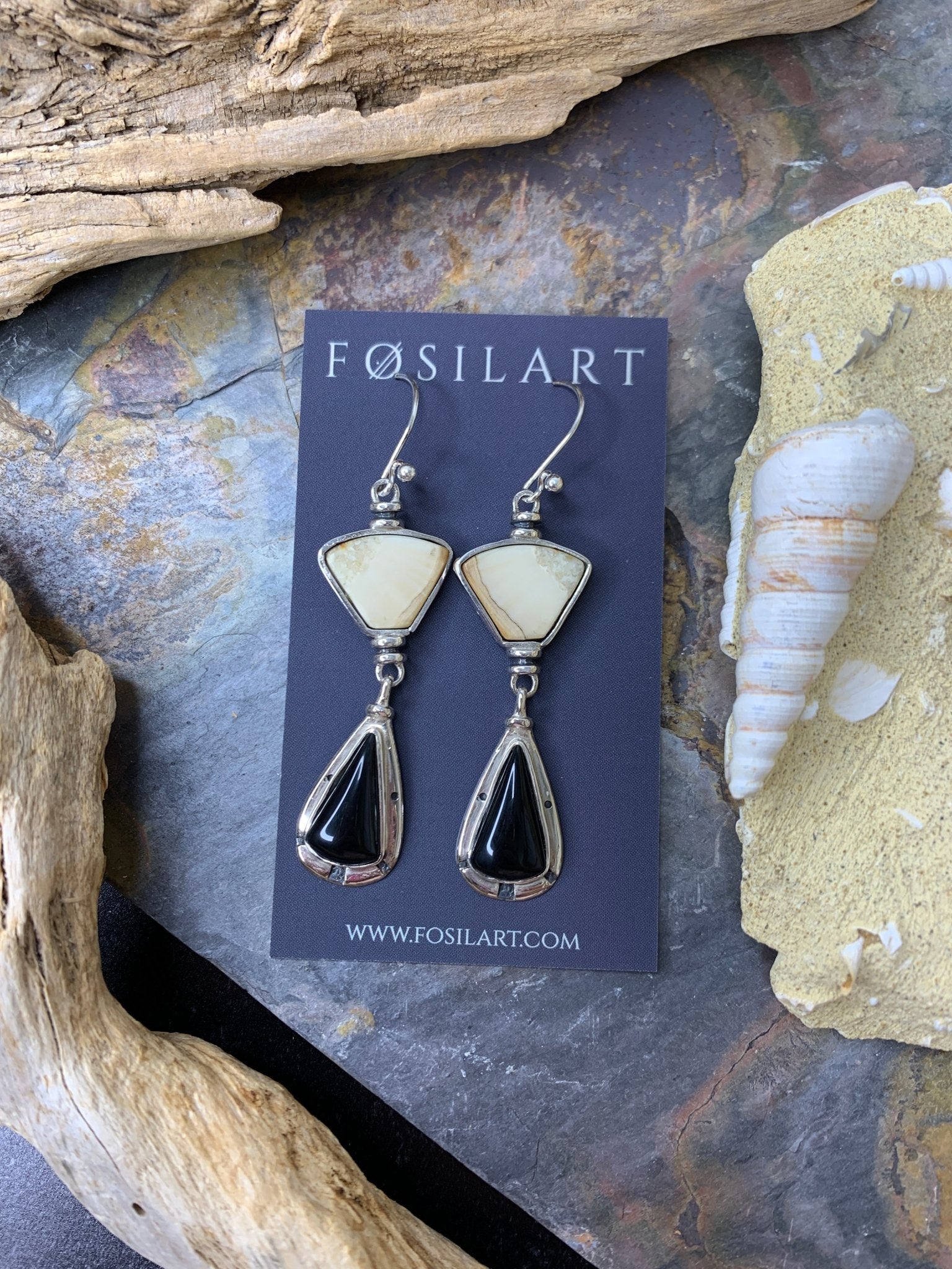 Fosilart Earrings #737FosilartEarrings