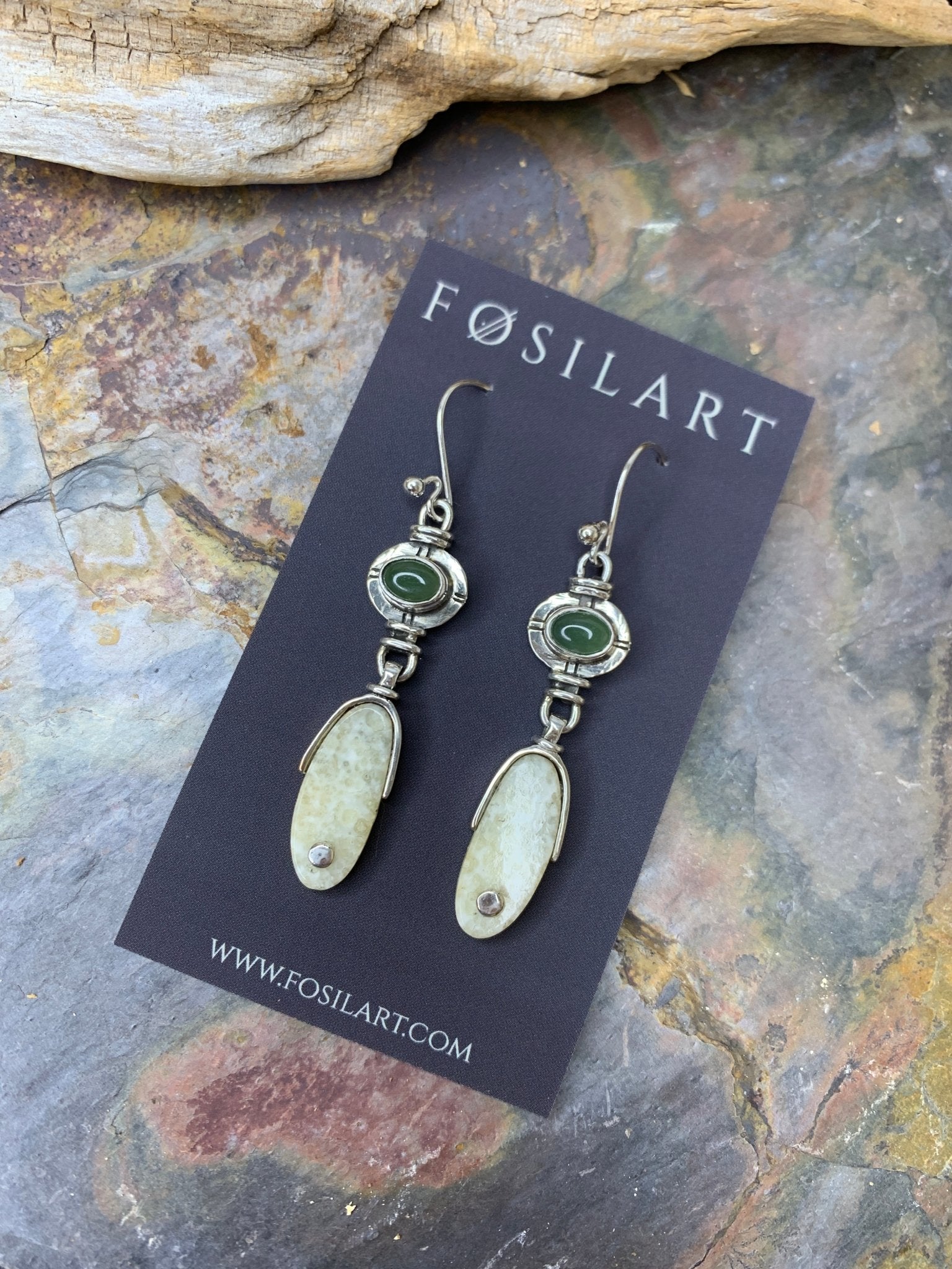 Fosilart Earrings #752FosilartEarrings