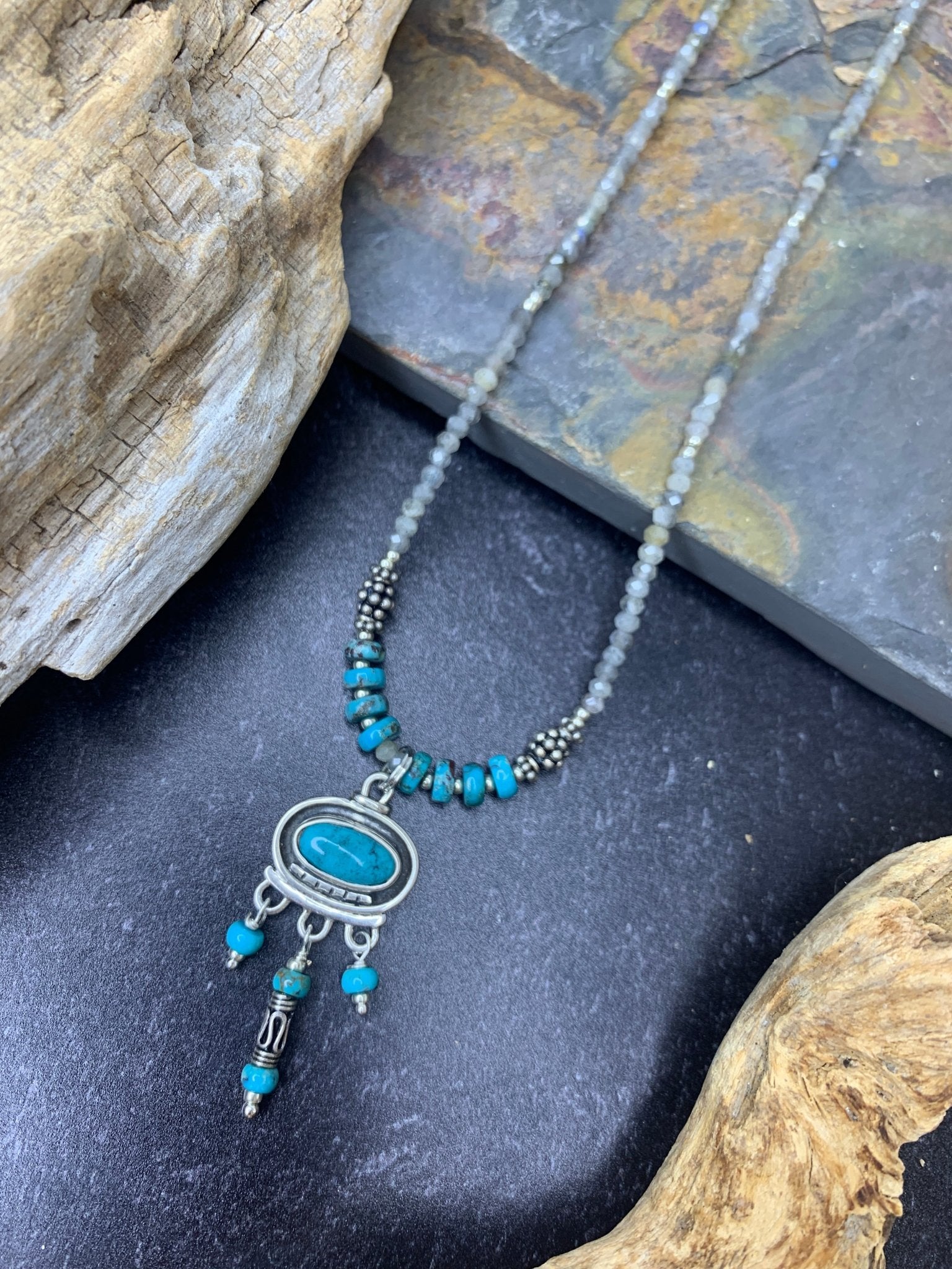 Fosilart Gemstone Necklace #1681-01FosilartNecklace